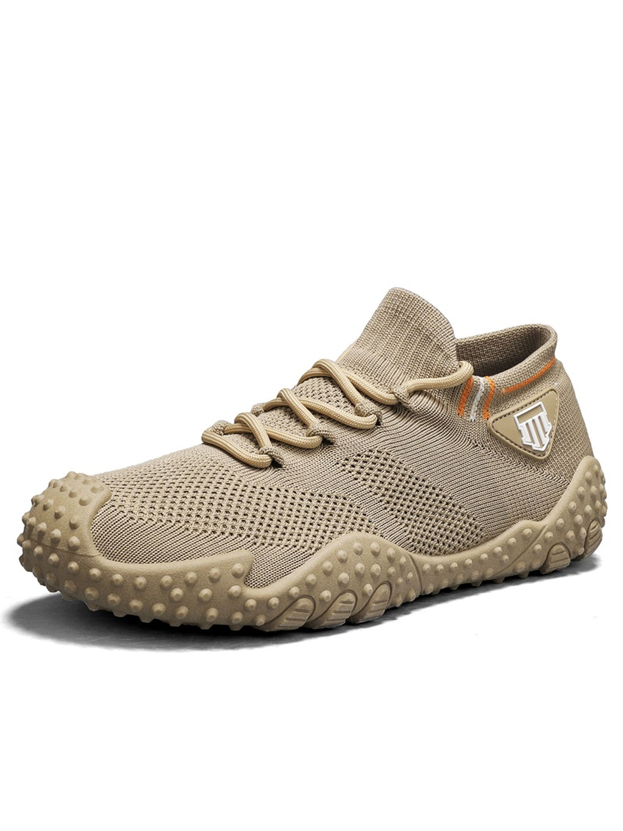 Khaki Plain Sports Sneakers
