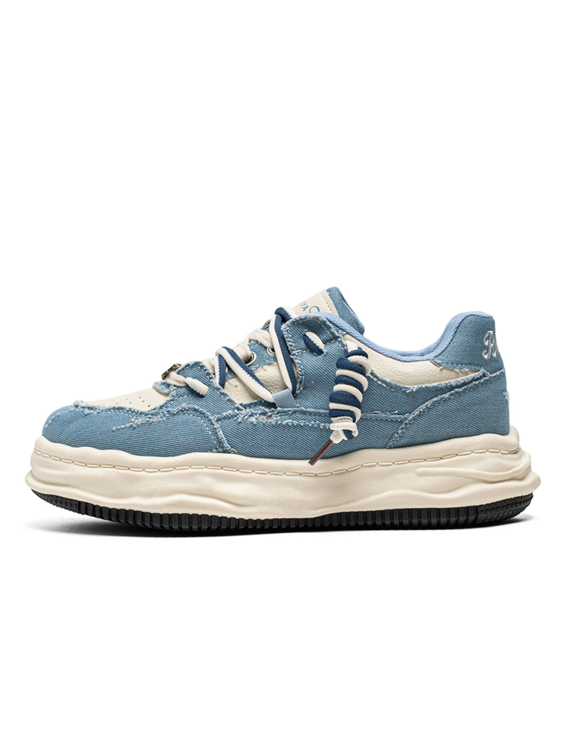 Denim-Look Casual Sneakers
