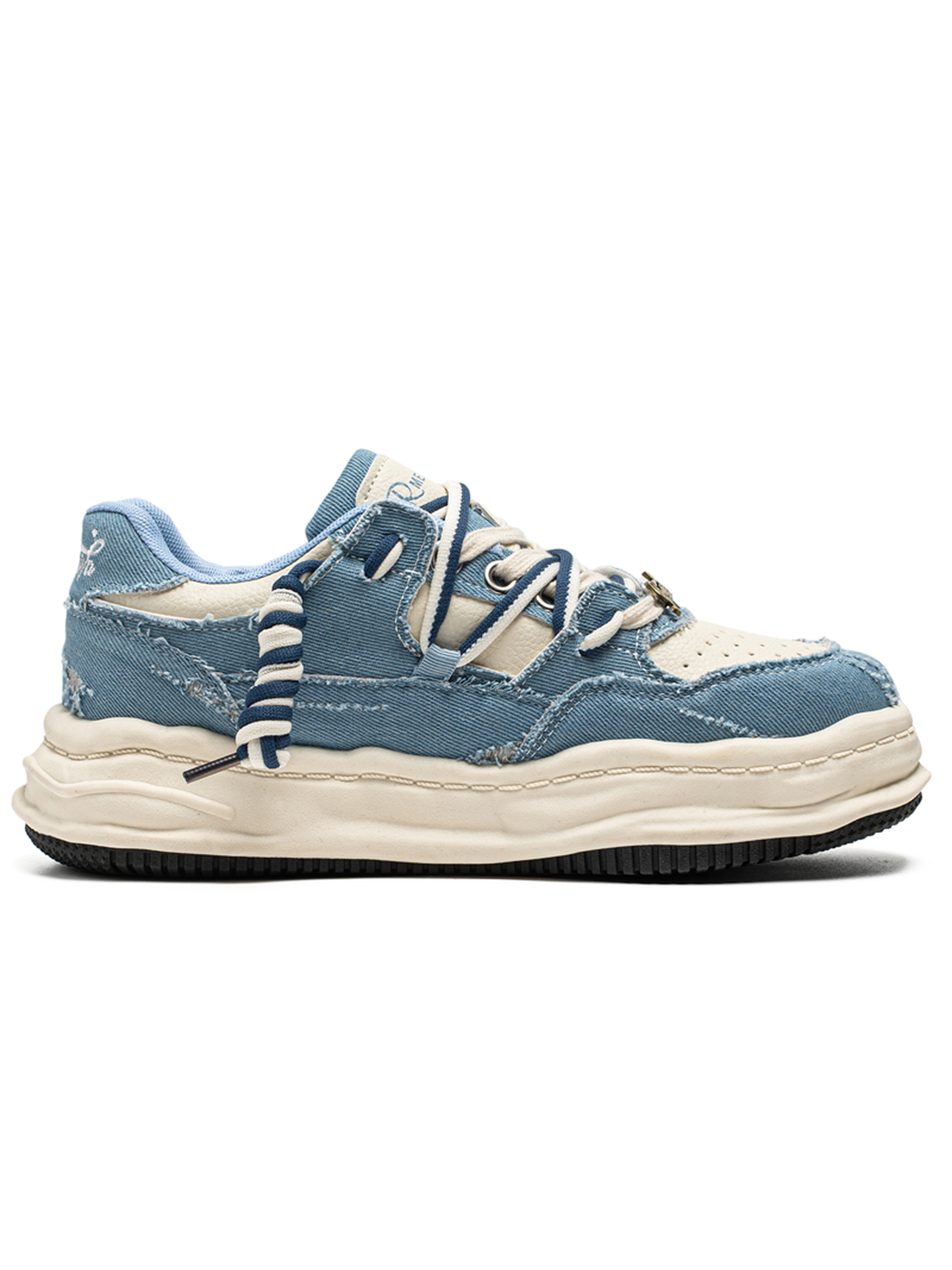 Denim-Look Casual Sneakers
