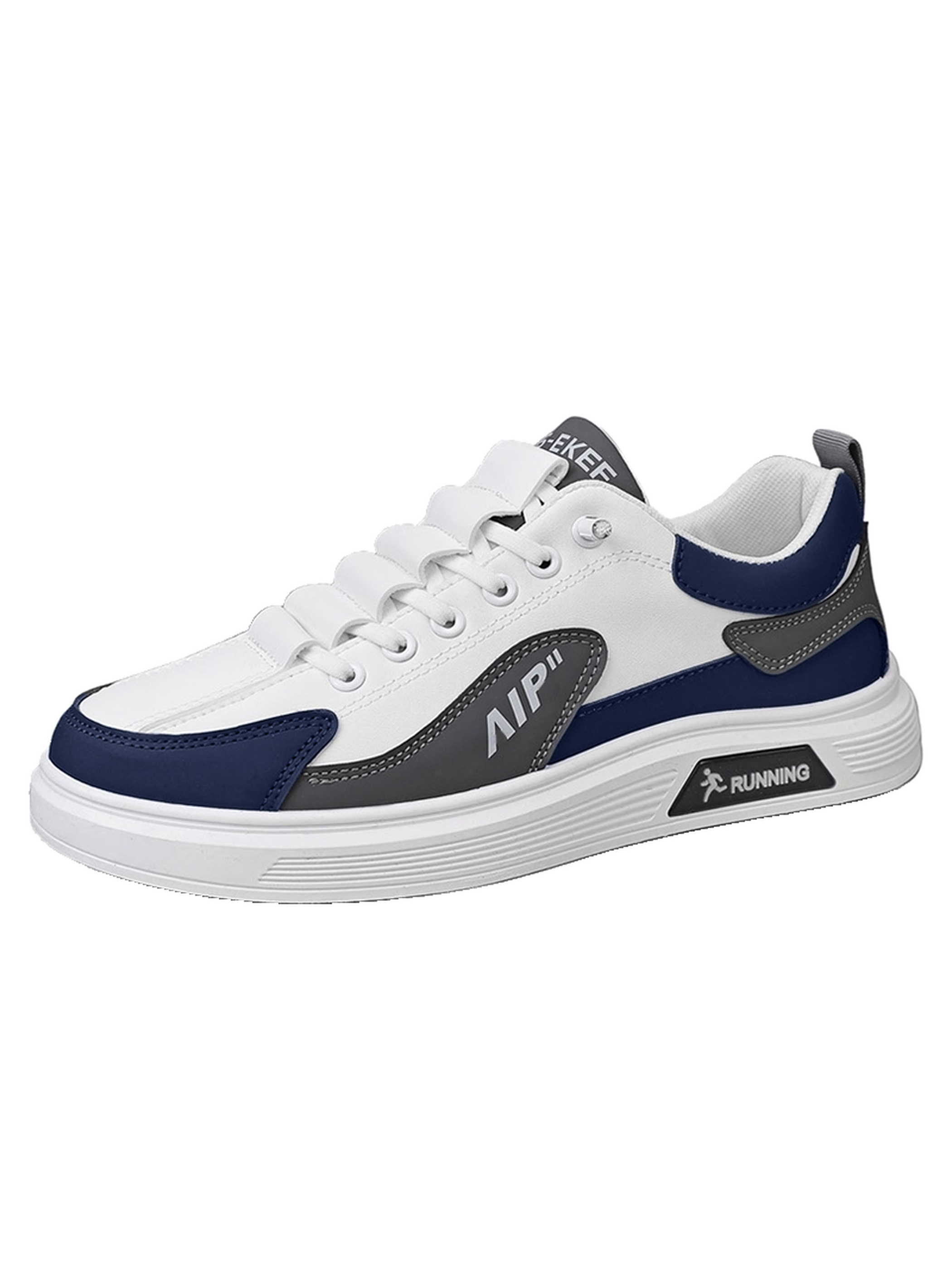 Contrast Panel Casual Sneakers