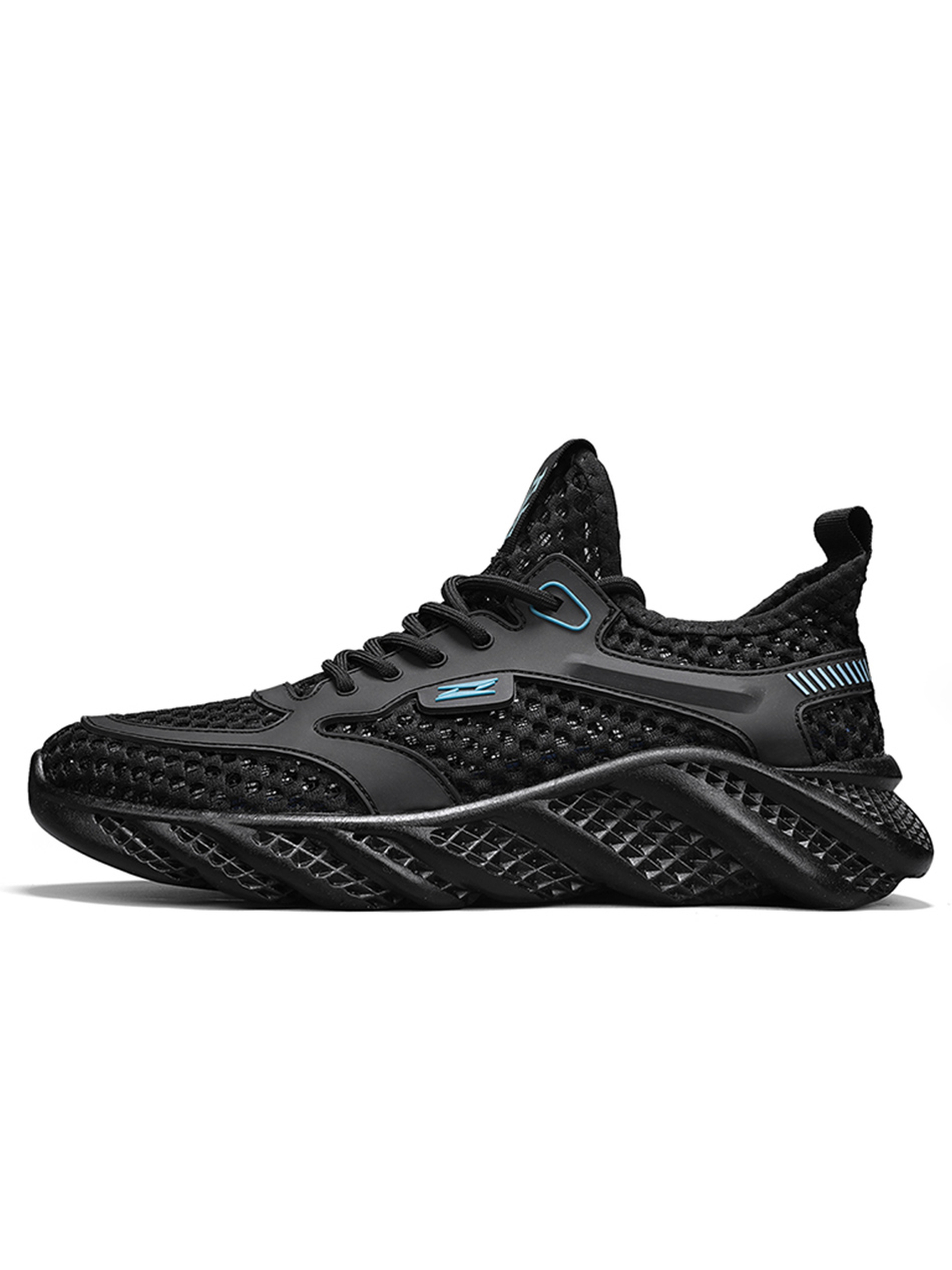 Black Mesh Breathable Sneakers
