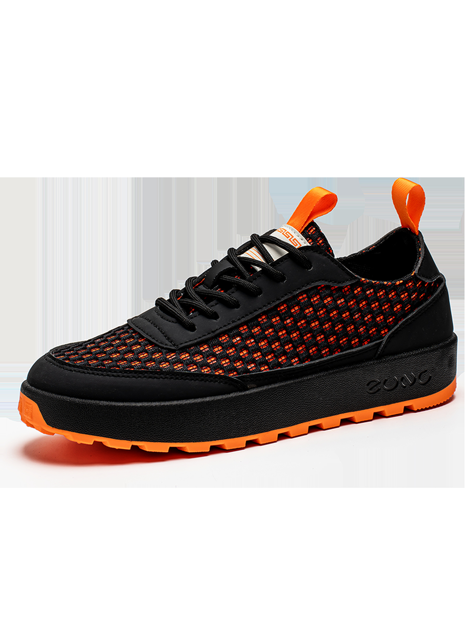 Black Lightweight Lace Up Sneakers
