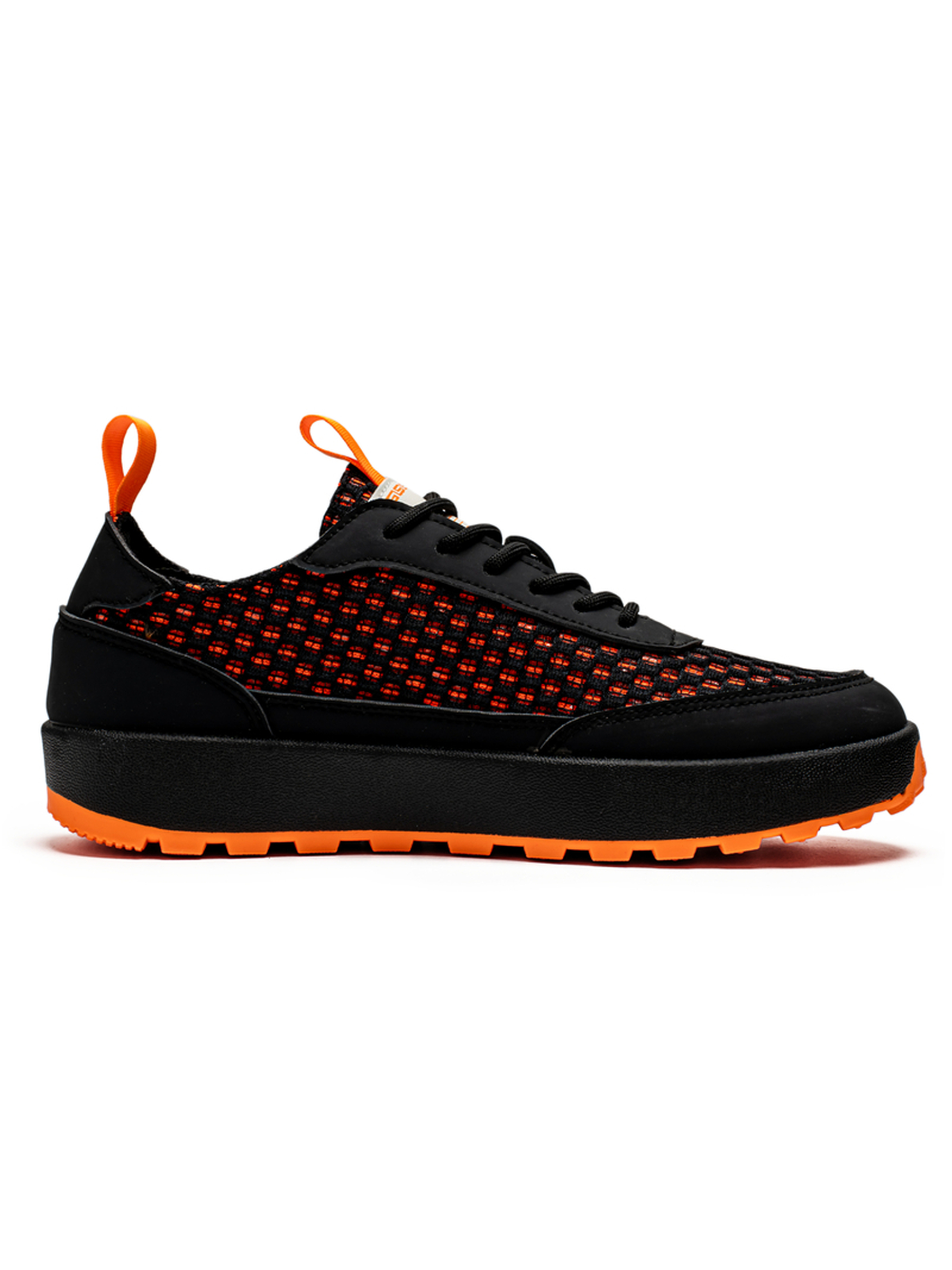 Black Lightweight Lace Up Sneakers