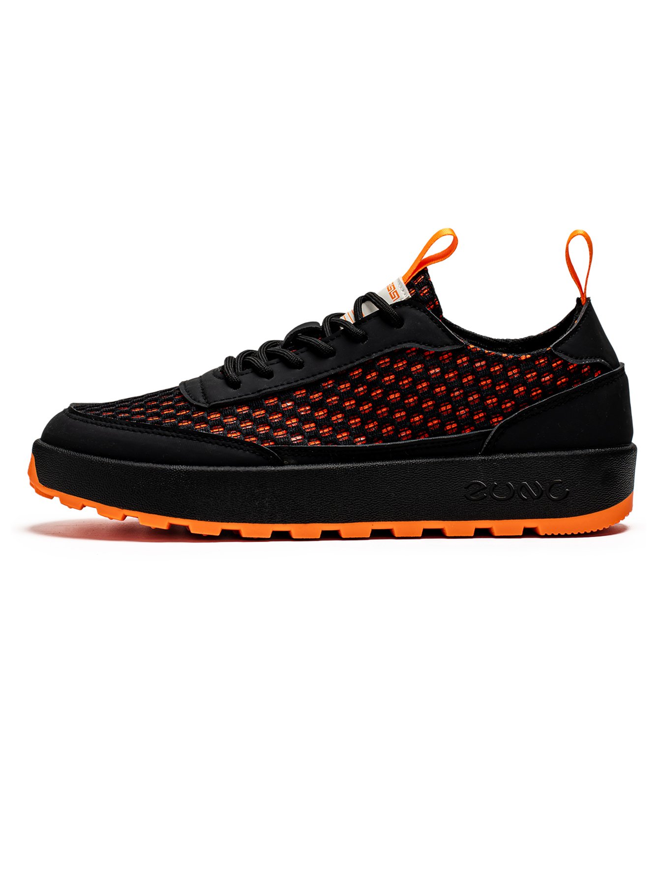 Black Lightweight Lace Up Sneakers