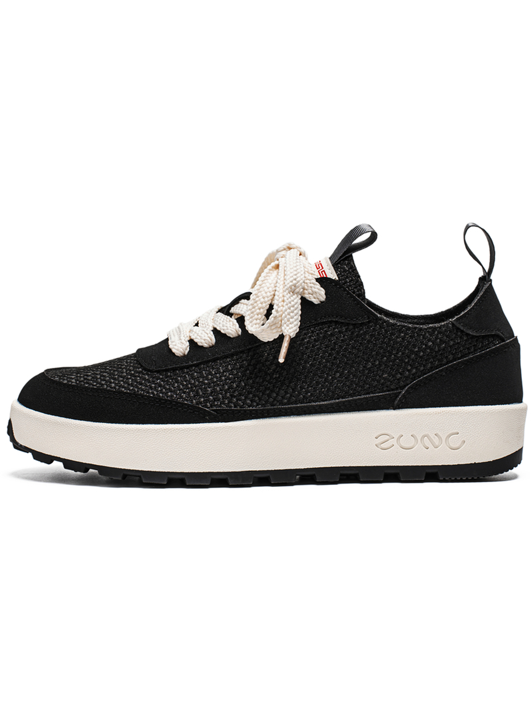 Black Lace Up Casual Sneakers