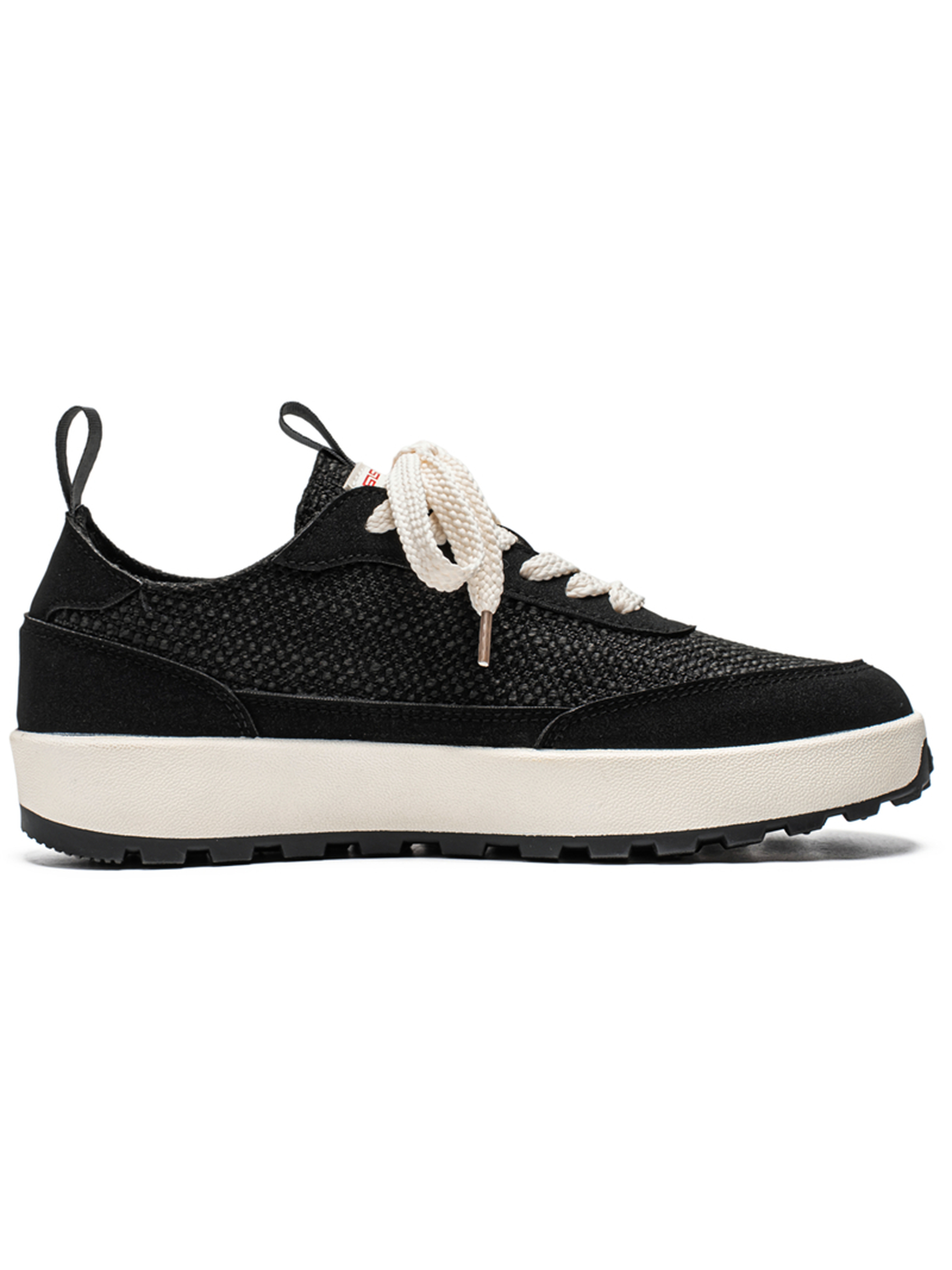Black Lace Up Casual Sneakers