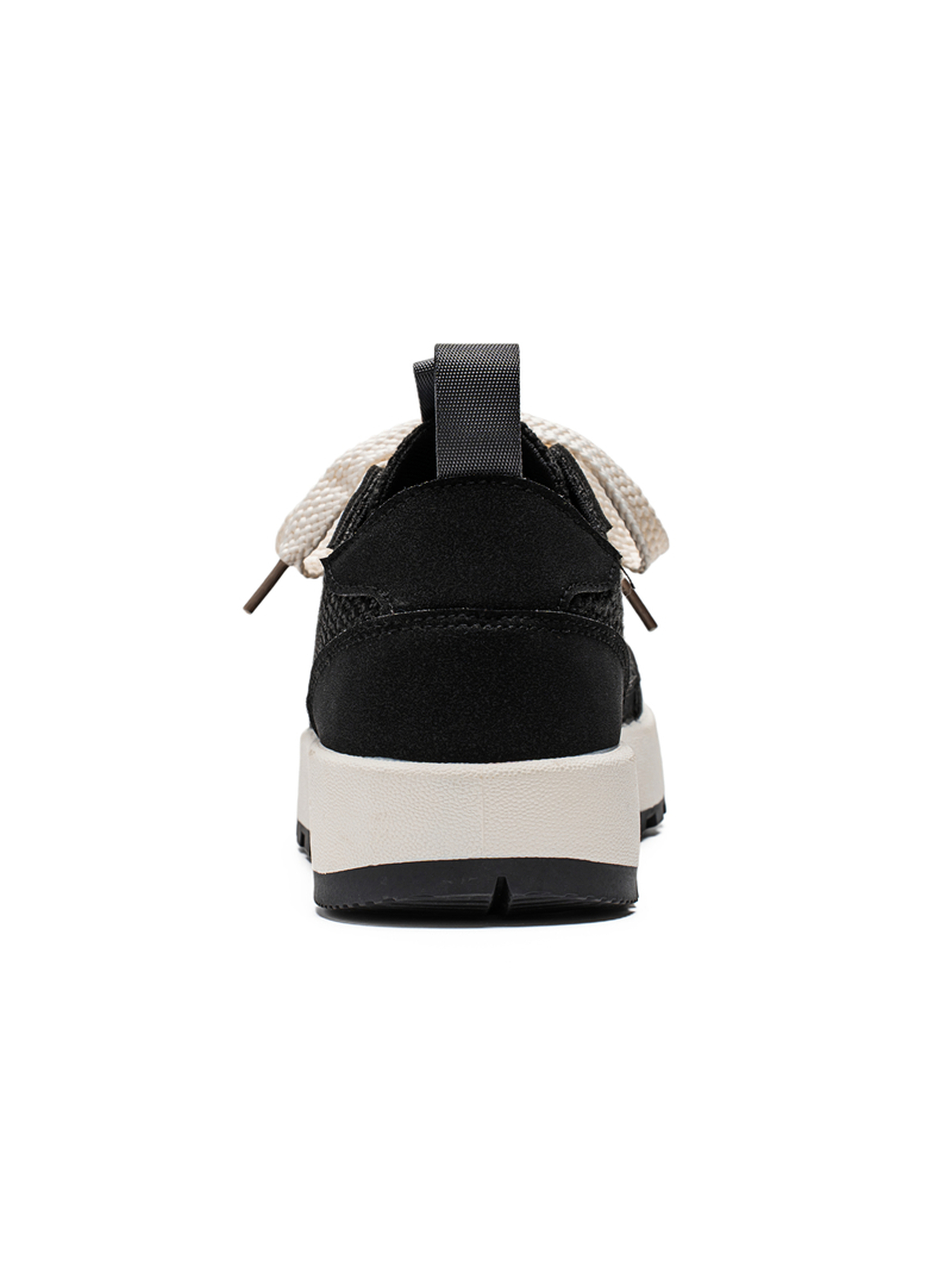Black Lace Up Casual Sneakers