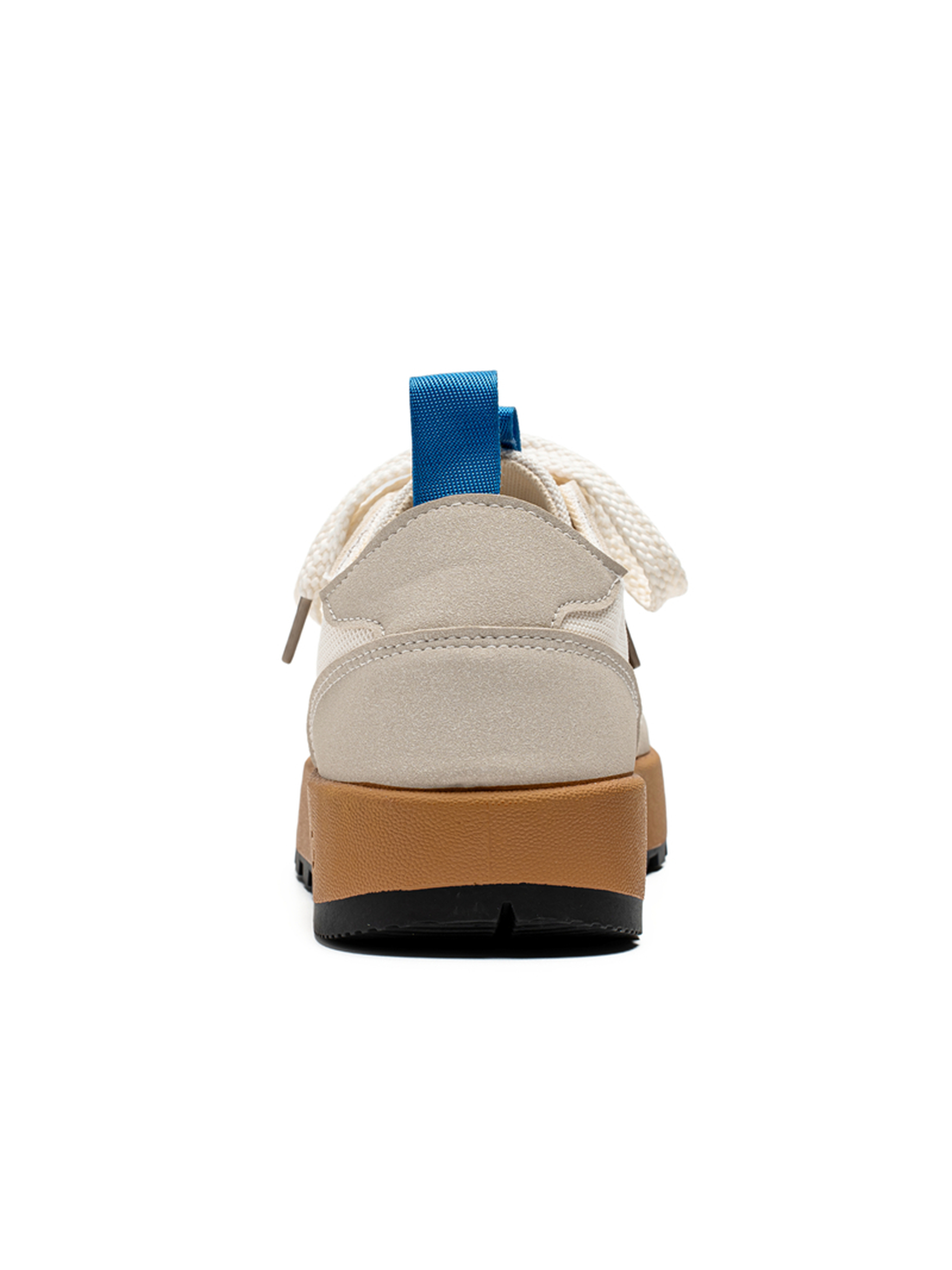 Beige Lace Up Comfort Sneakers