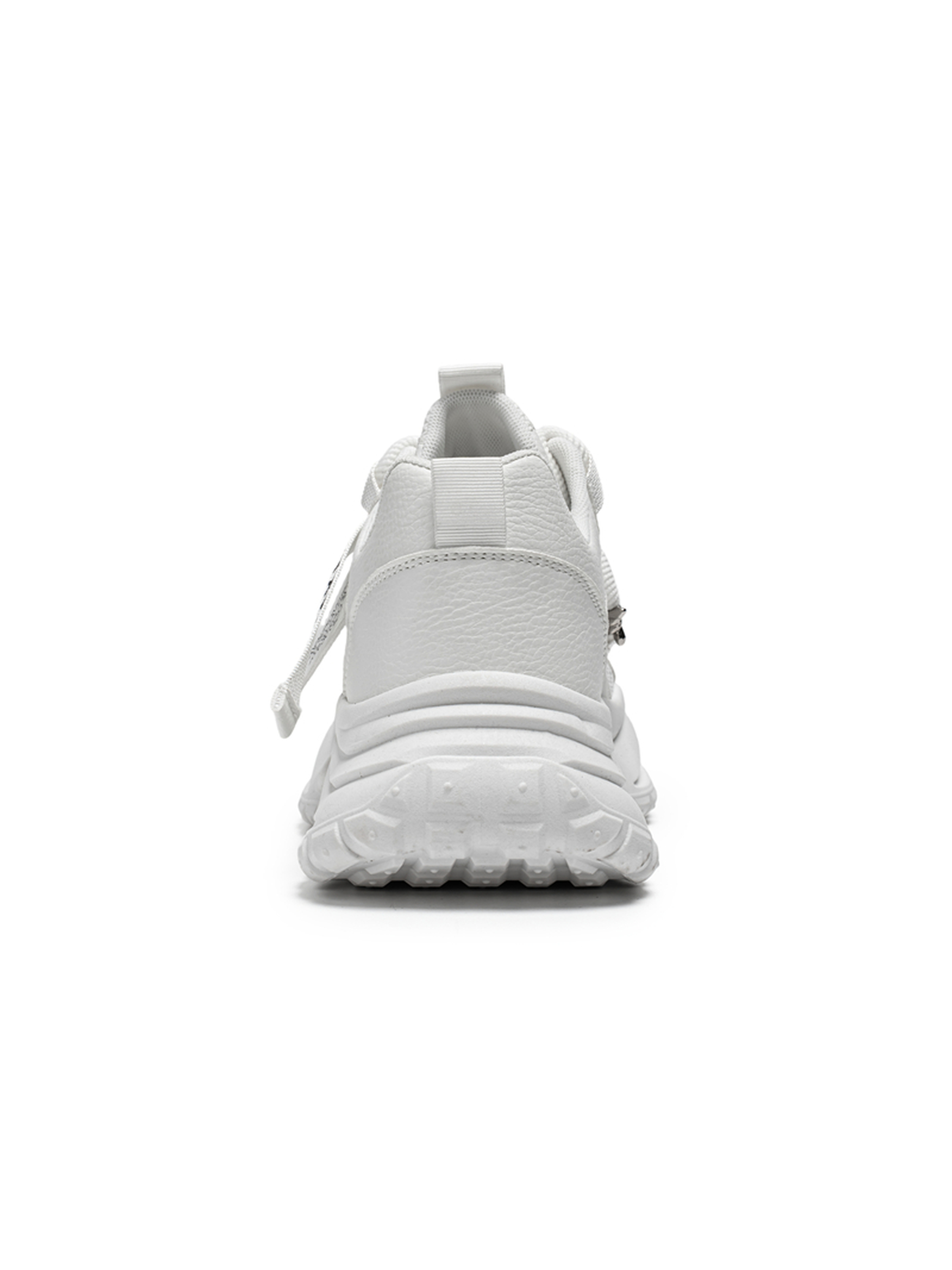 Mens White Mesh Chunky Sneakers
