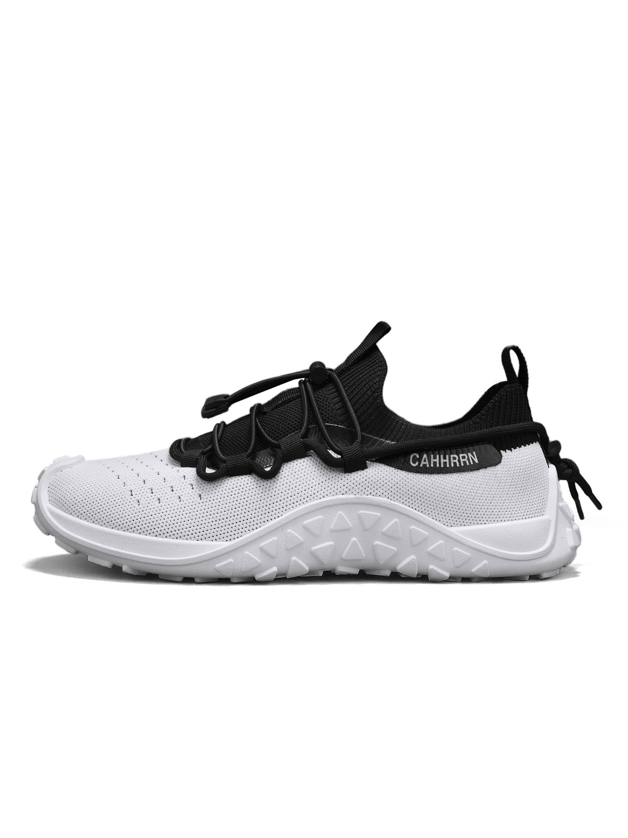 Mens White Breathable Sporty Sneakers