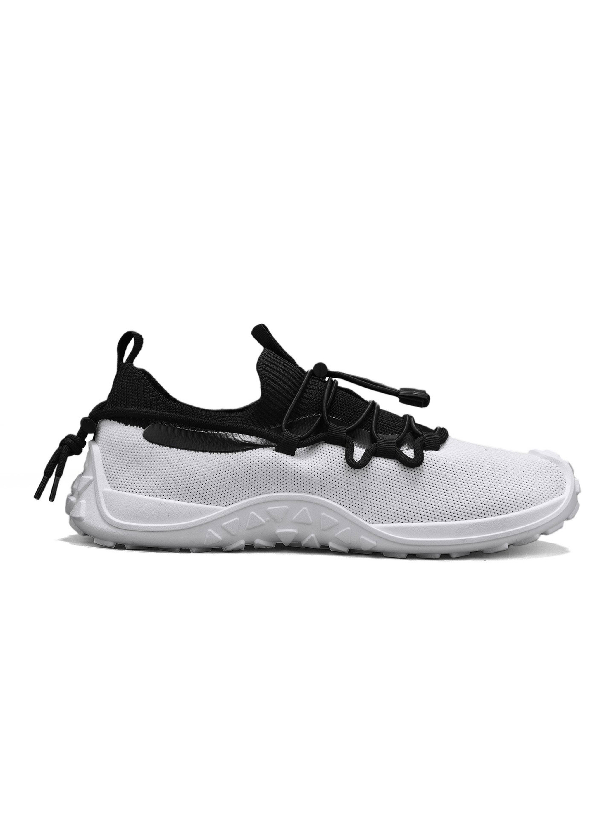 Mens White Breathable Sporty Sneakers