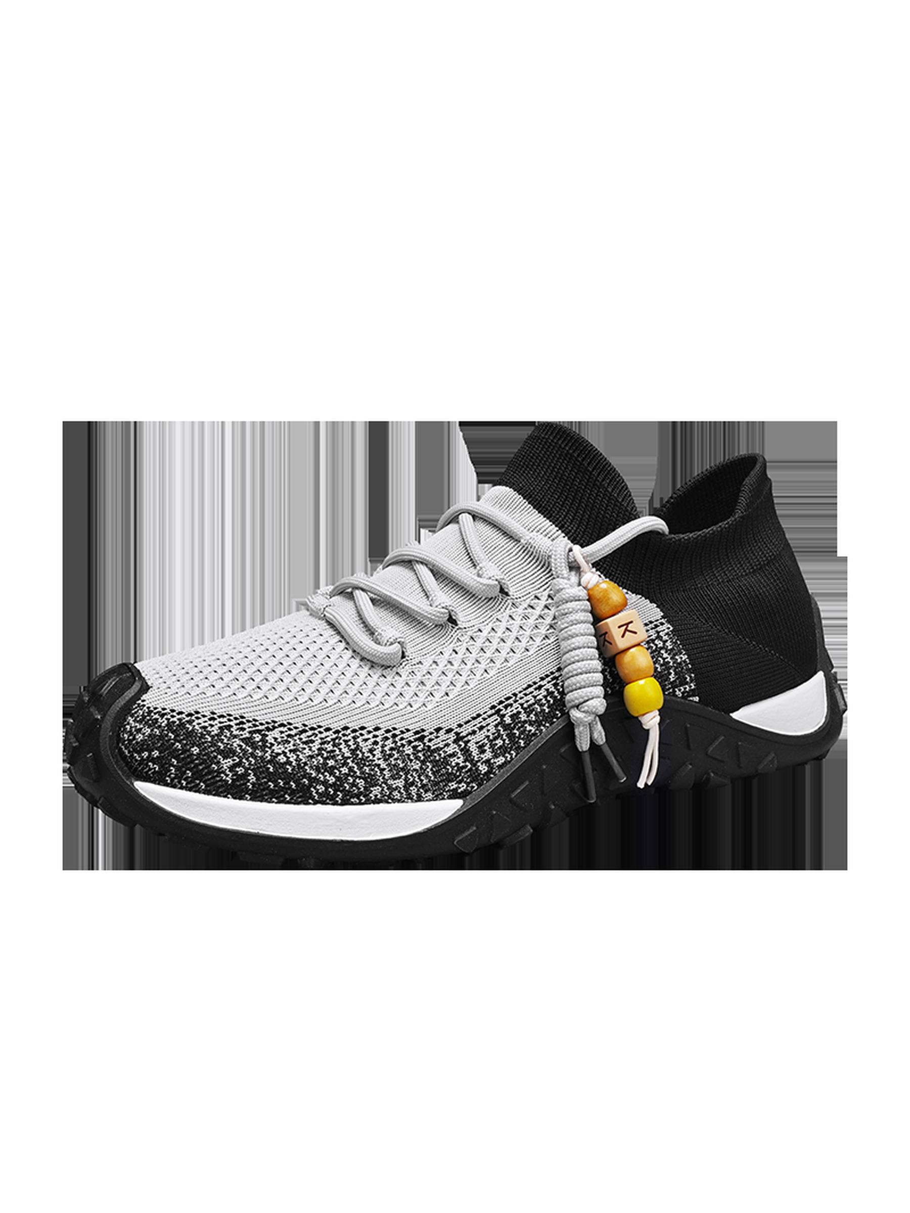 Black Knit Low Top Sneakers