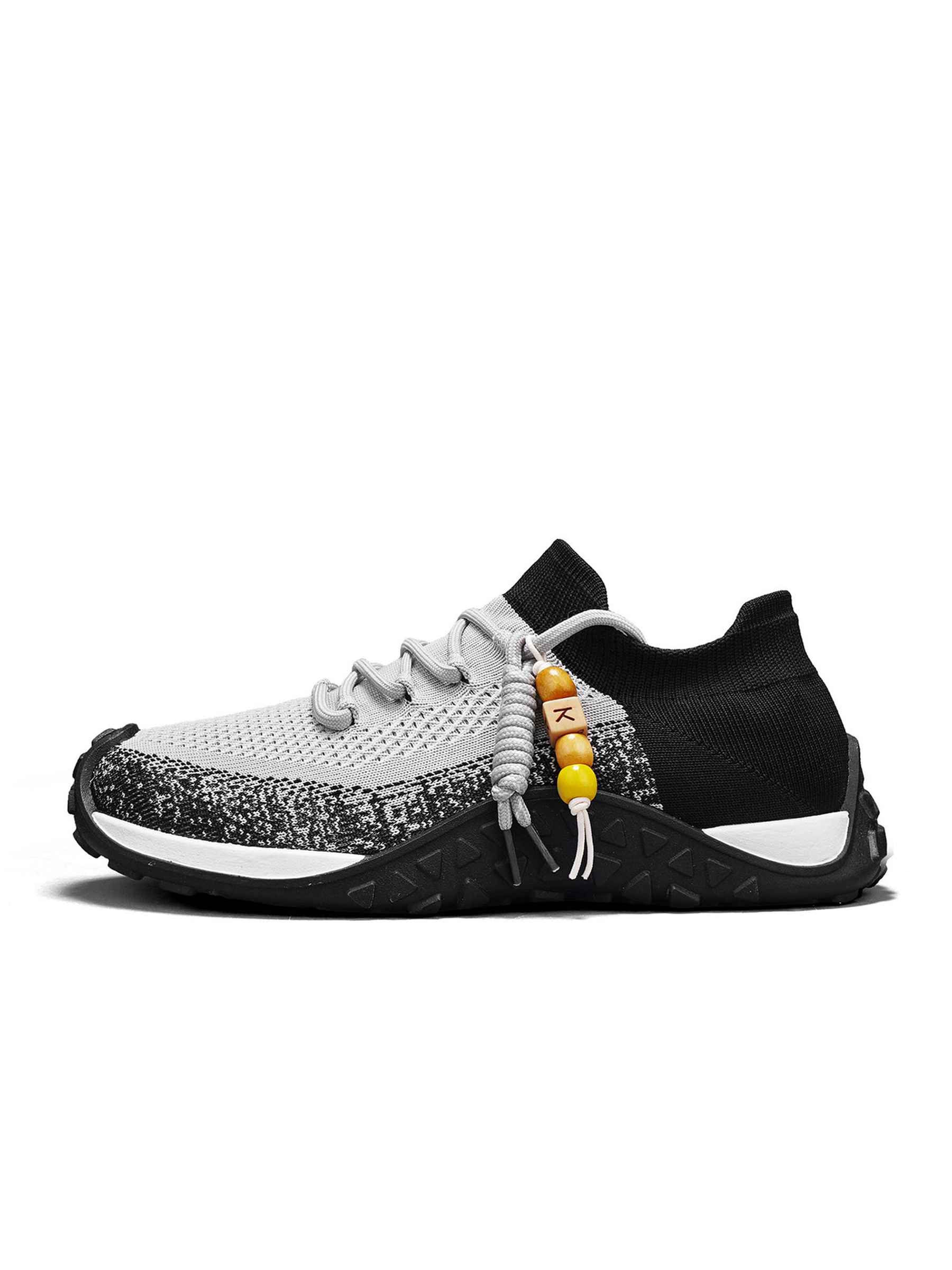 Black Knit Low Top Sneakers