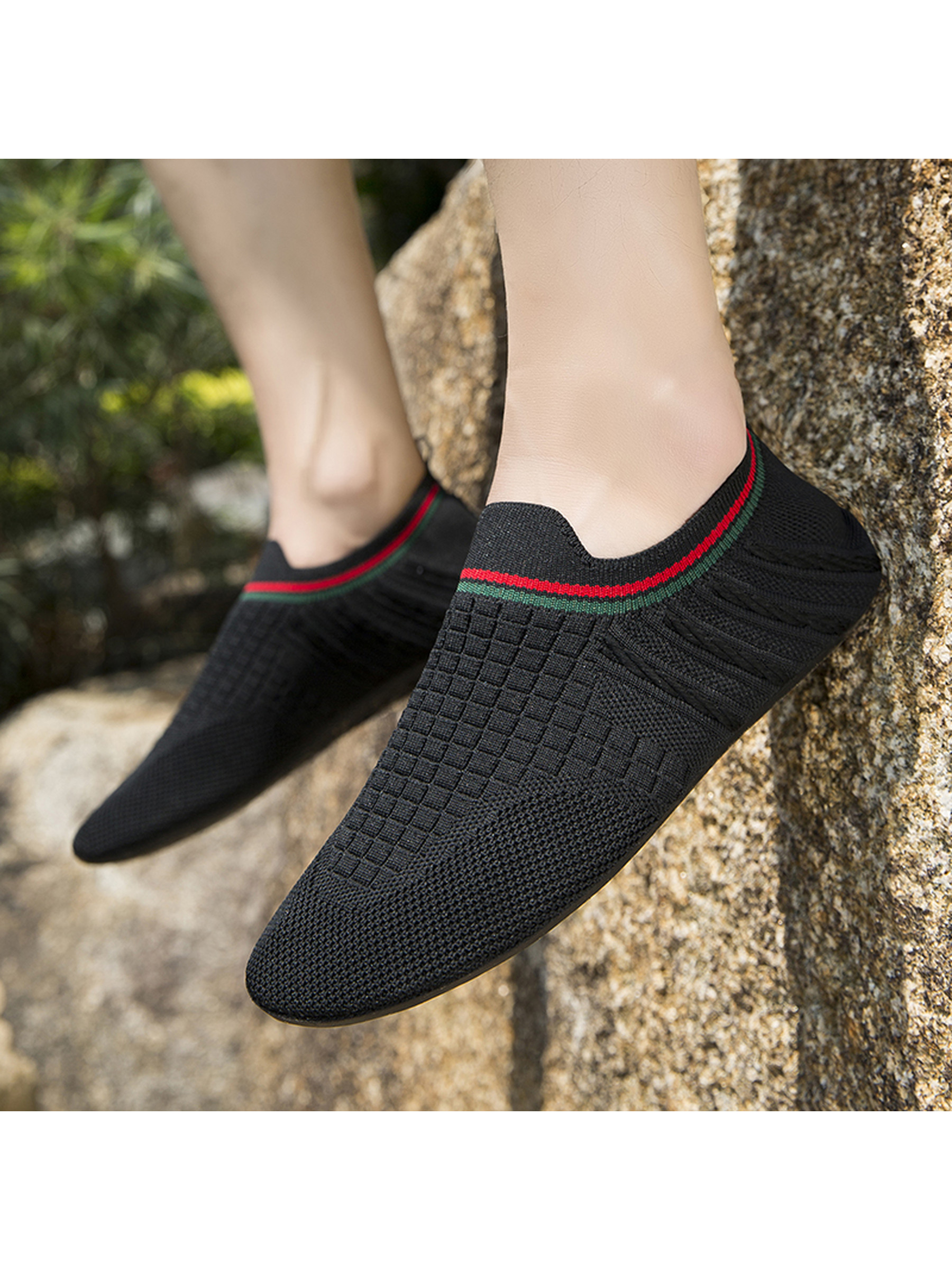 Black Slip On Knit Water Shoes
