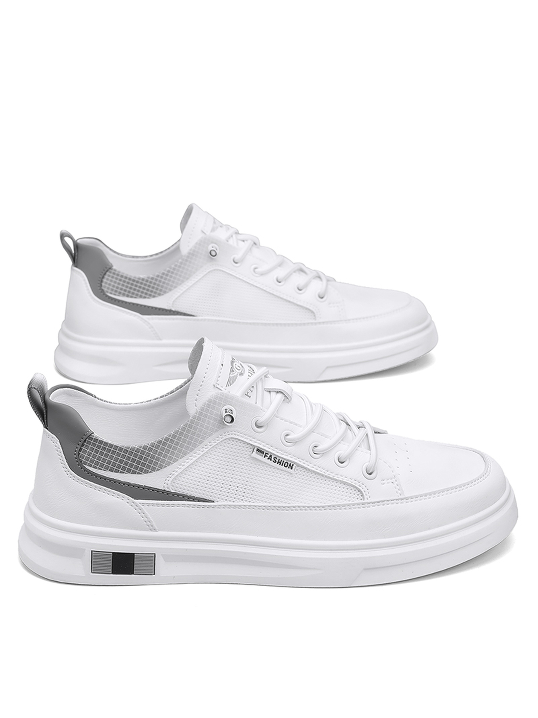 Mens White Casual Sneakers