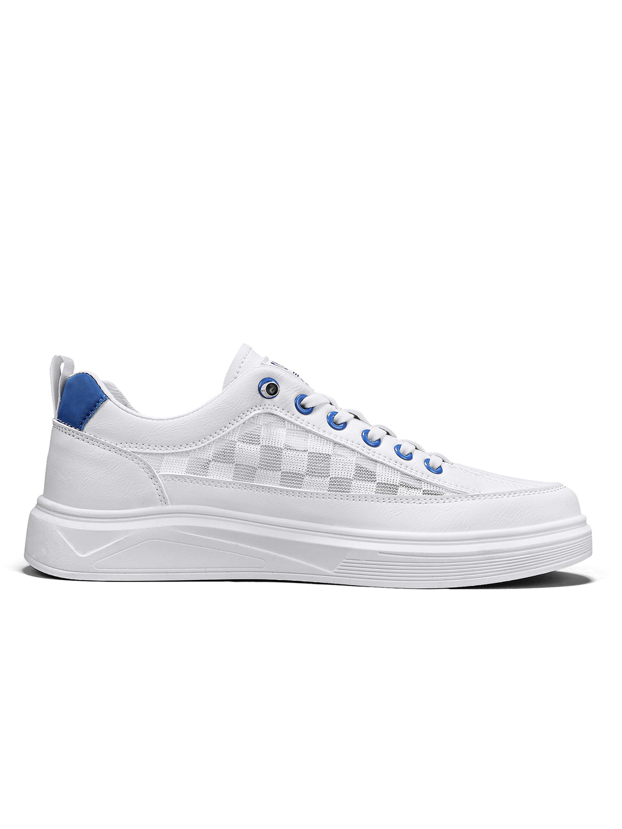 Checked Pattern Casual Sneakers