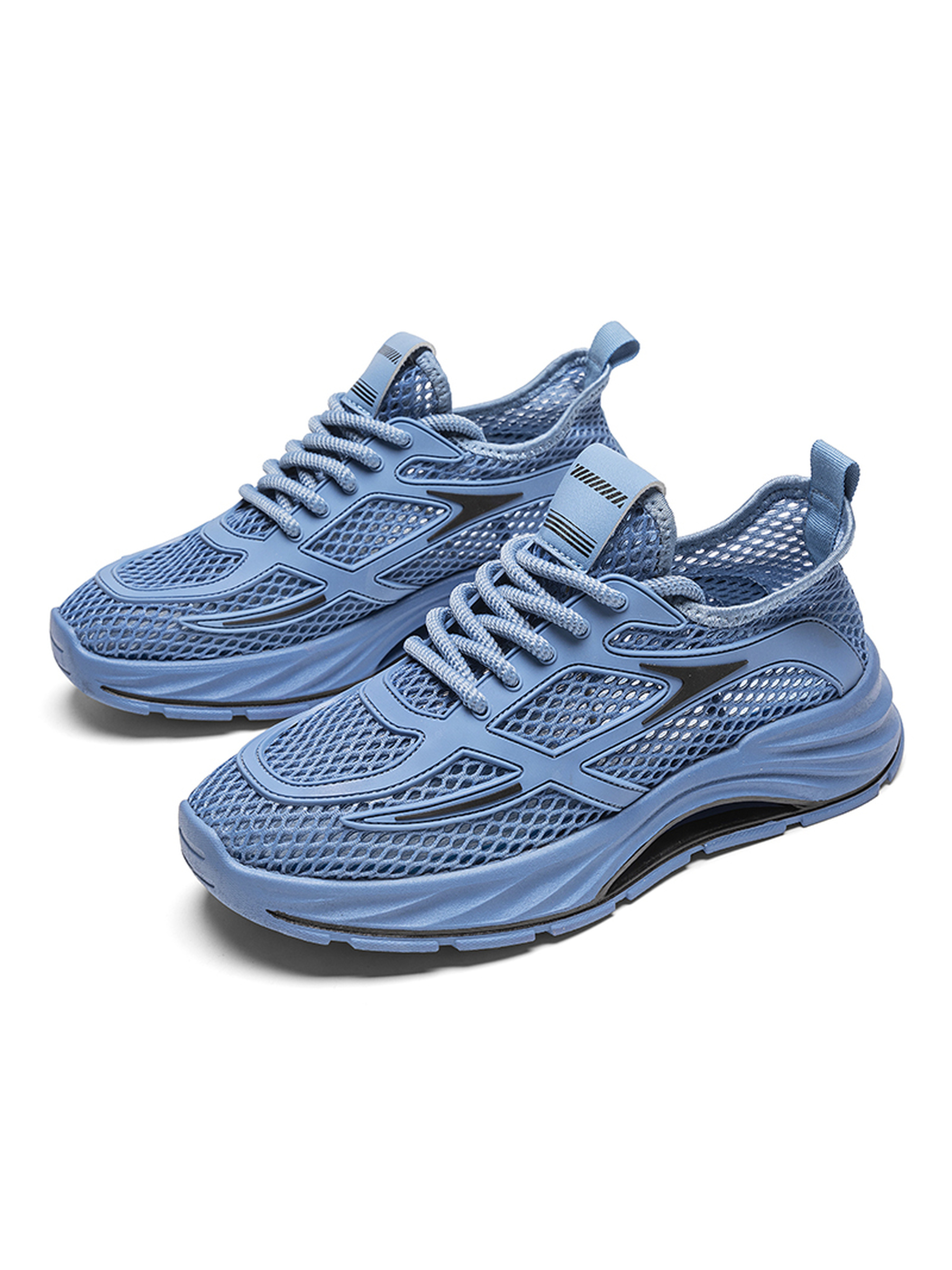 Breathable Mesh Lace-Up Sneakers
