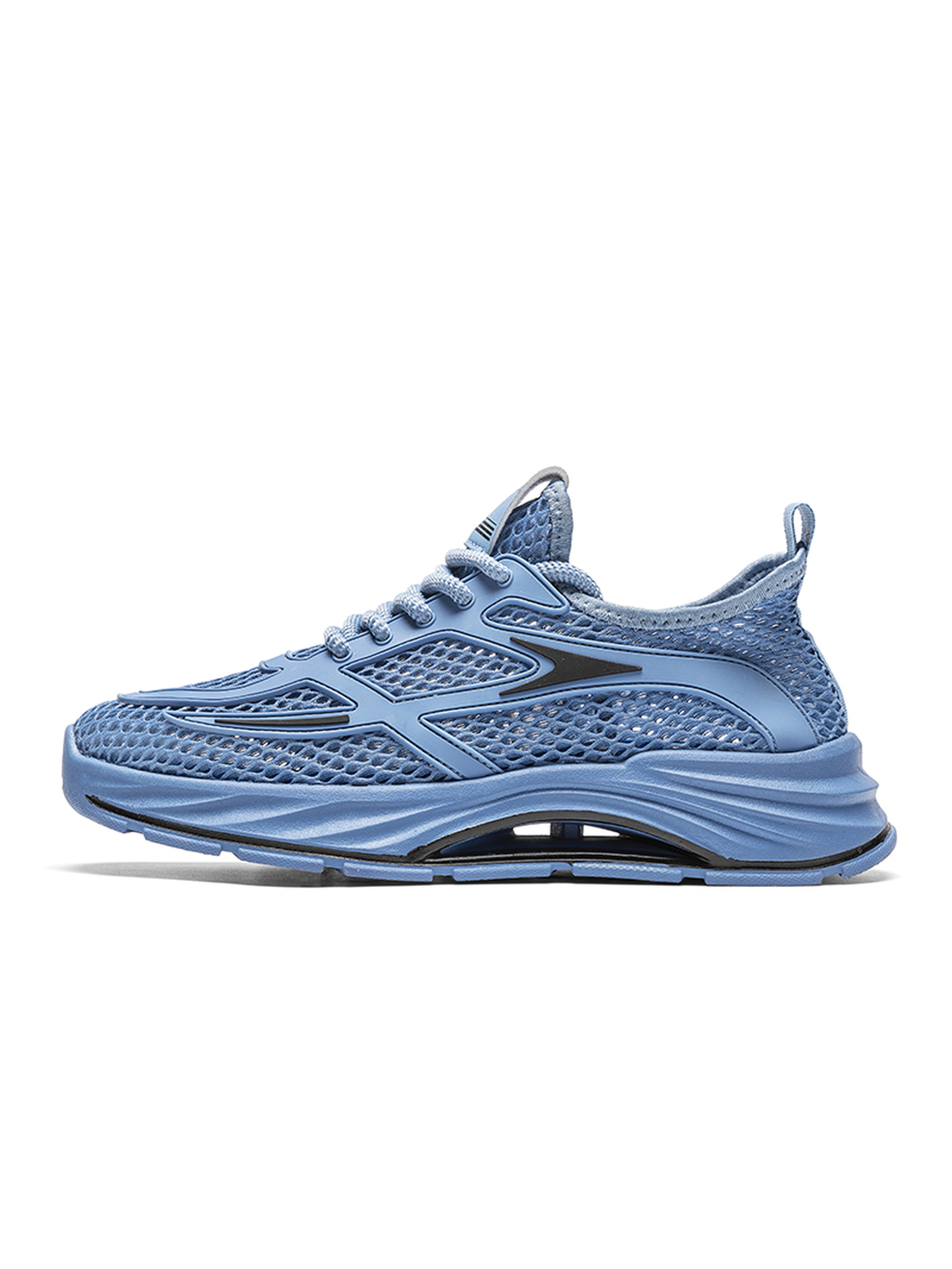 Breathable Mesh Lace-Up Sneakers