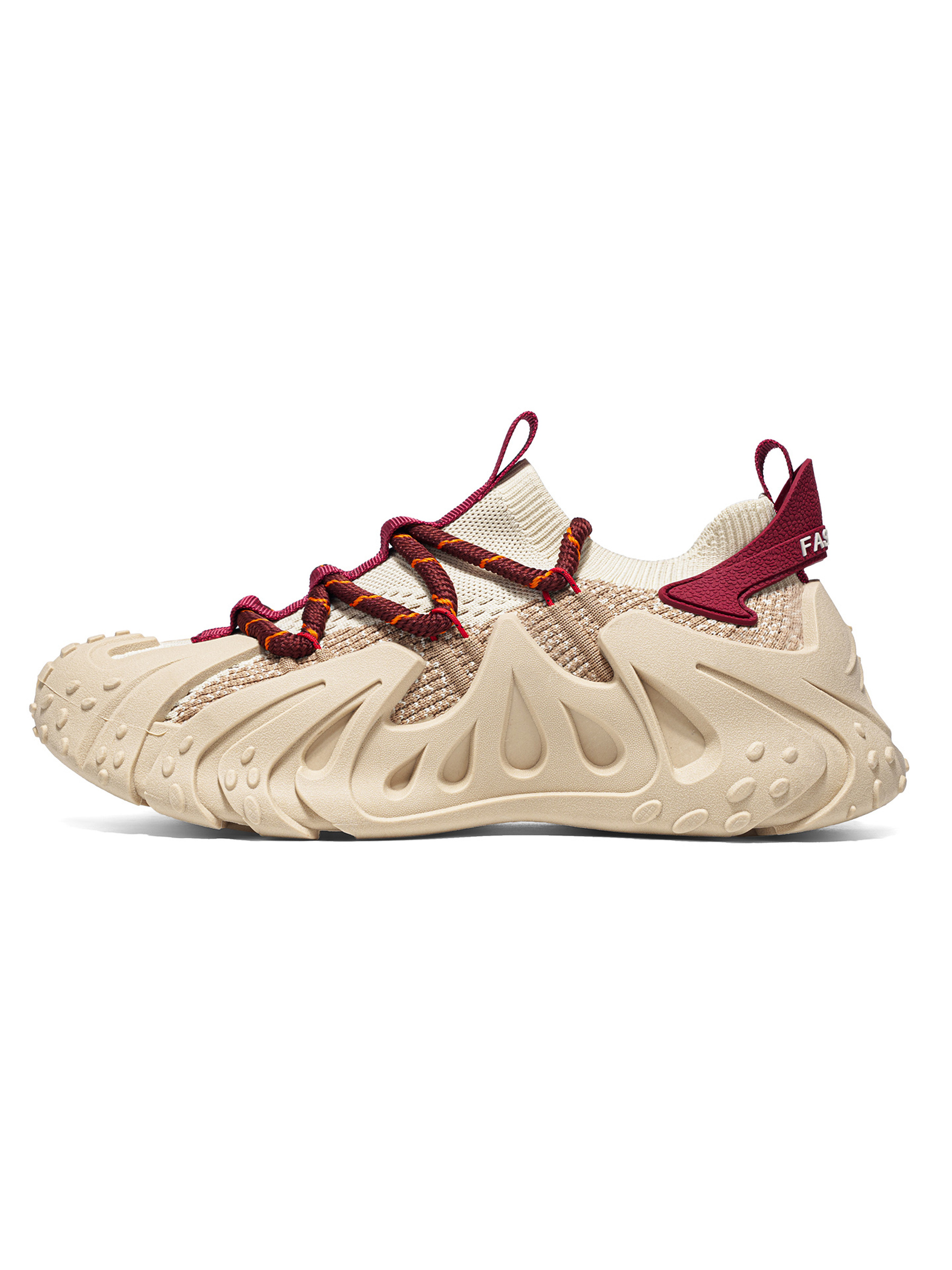 Beige Lightweight Lace Up Sneakers