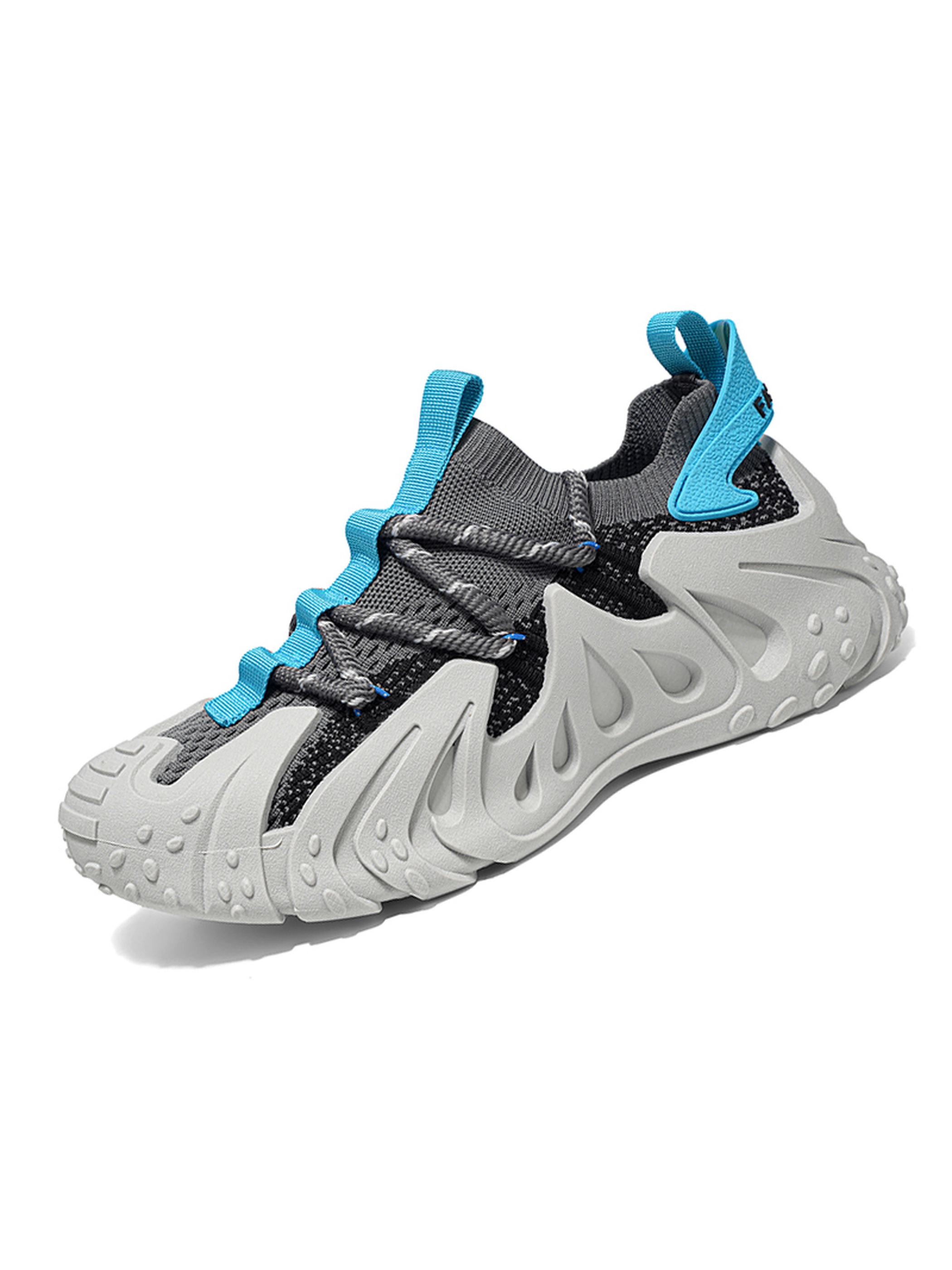 Mens Dynamic Knit Lace Up Sneakers