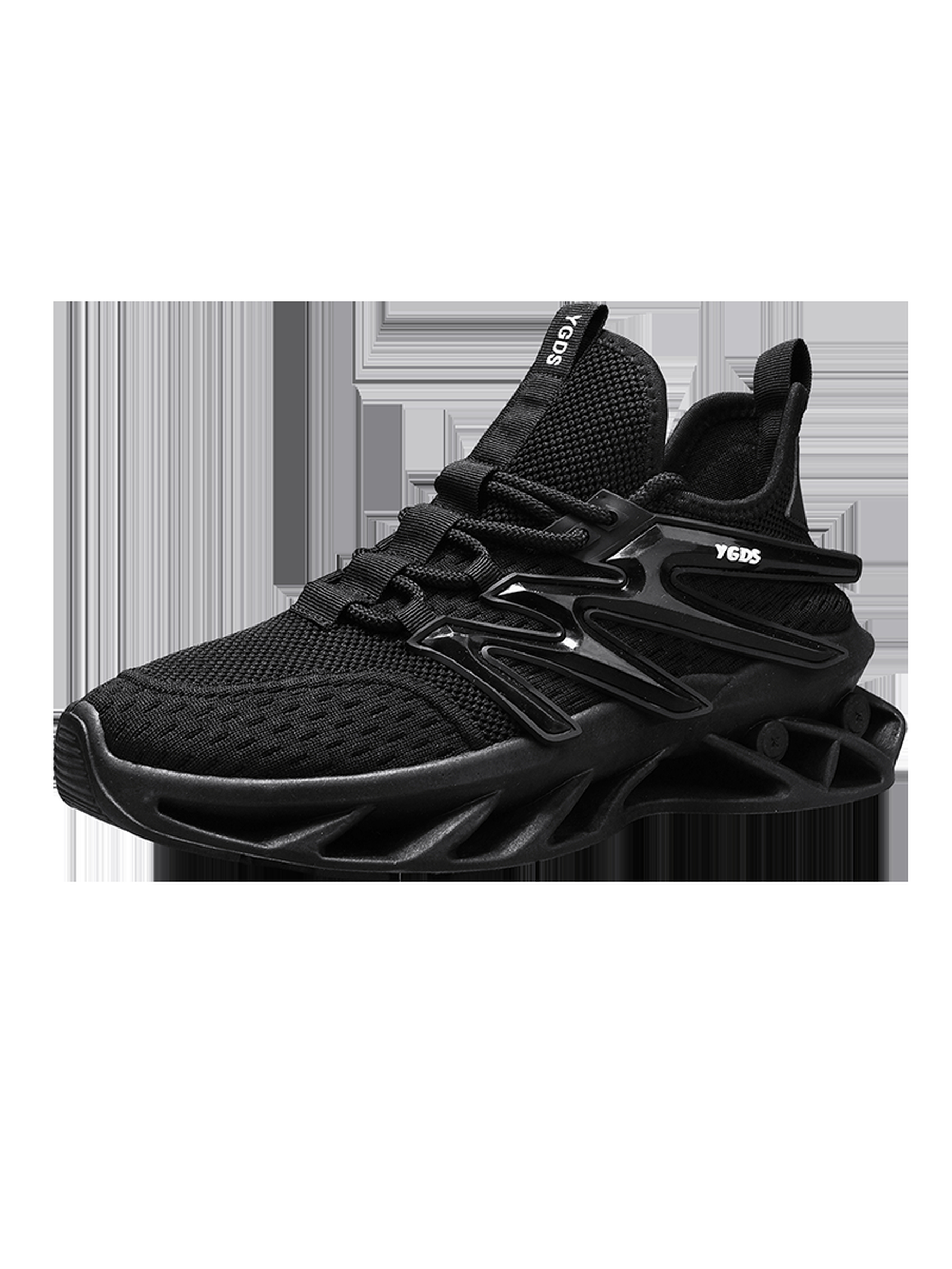 Black Lightweight Mesh Sneakers