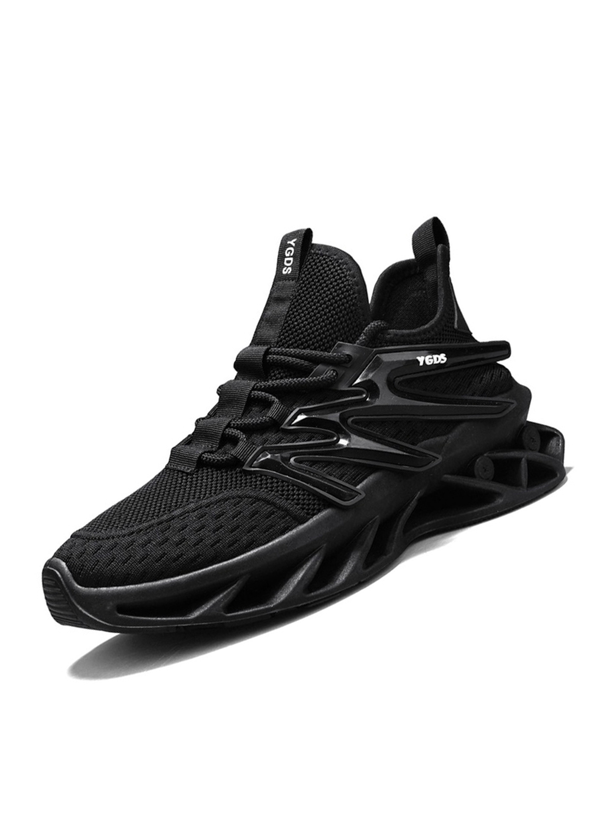 Black Lightweight Mesh Sneakers