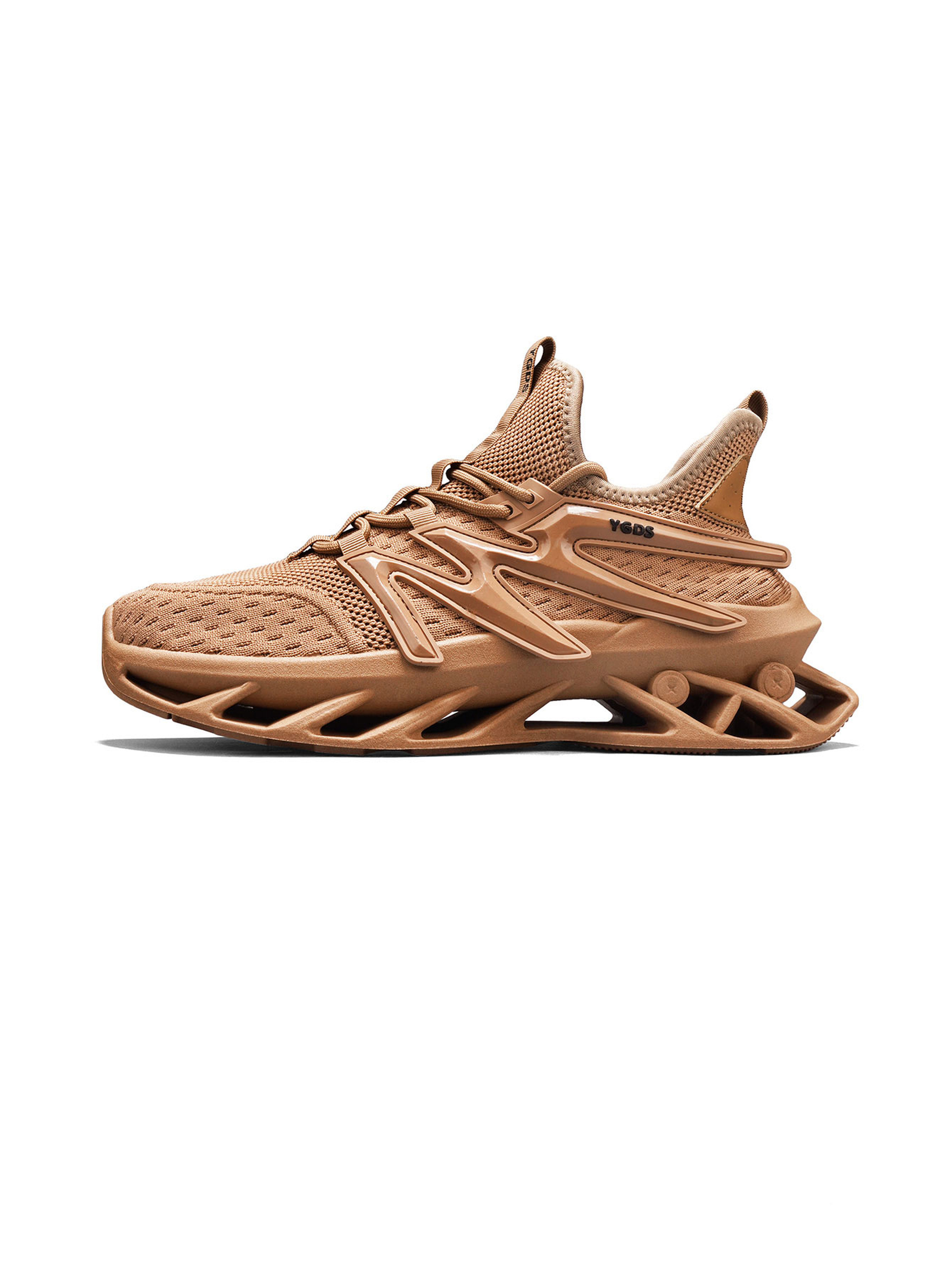 Men Khaki Plain Sneakers