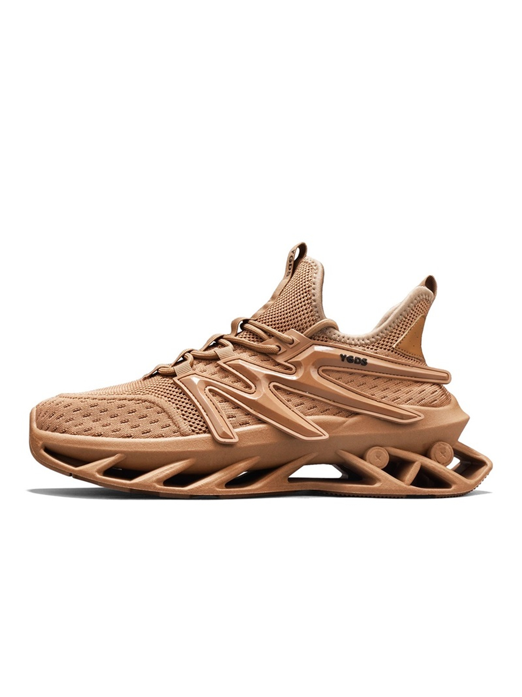 Men Khaki Plain Sneakers