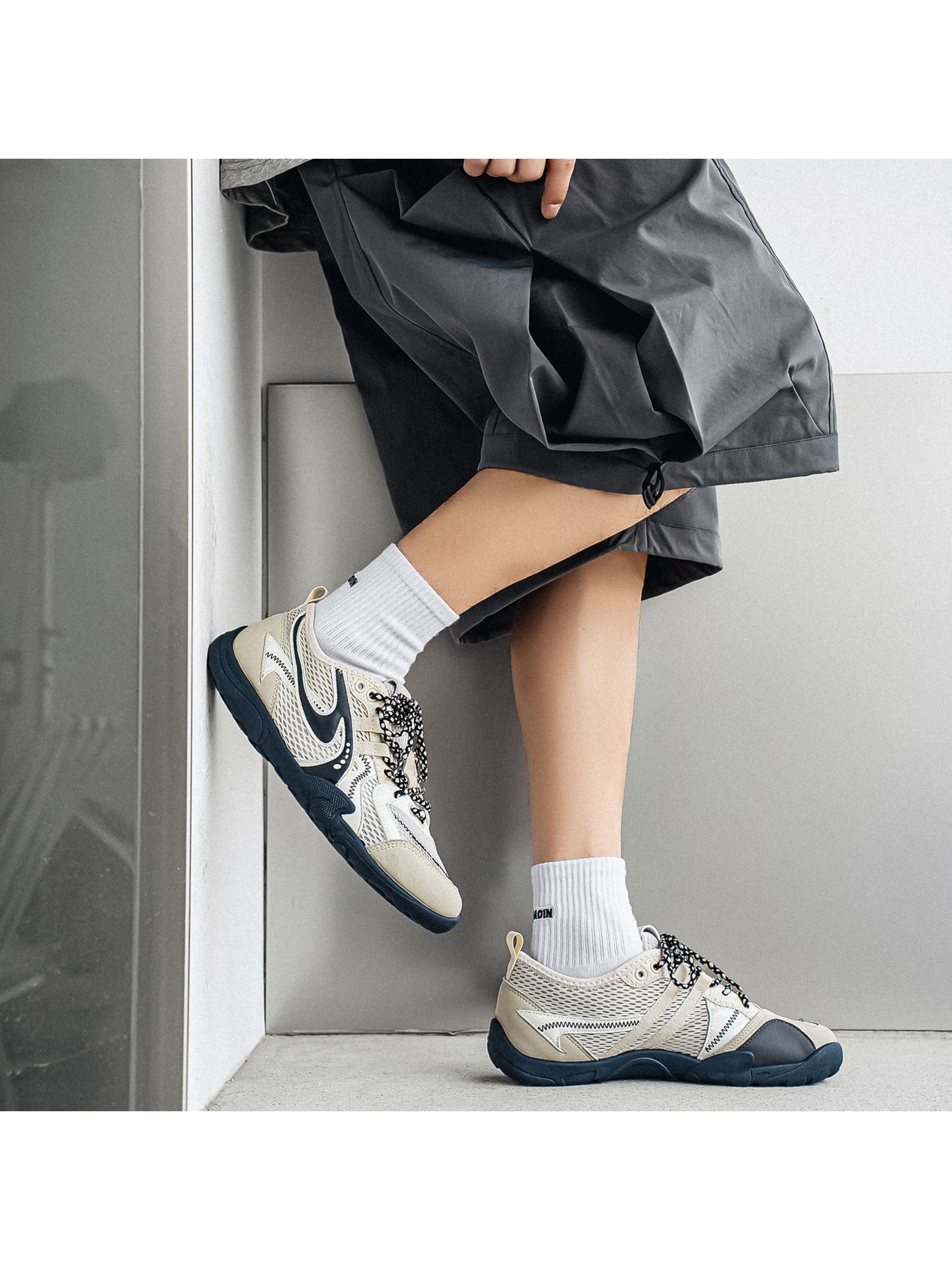 Breathable Lace-Up Sneakers