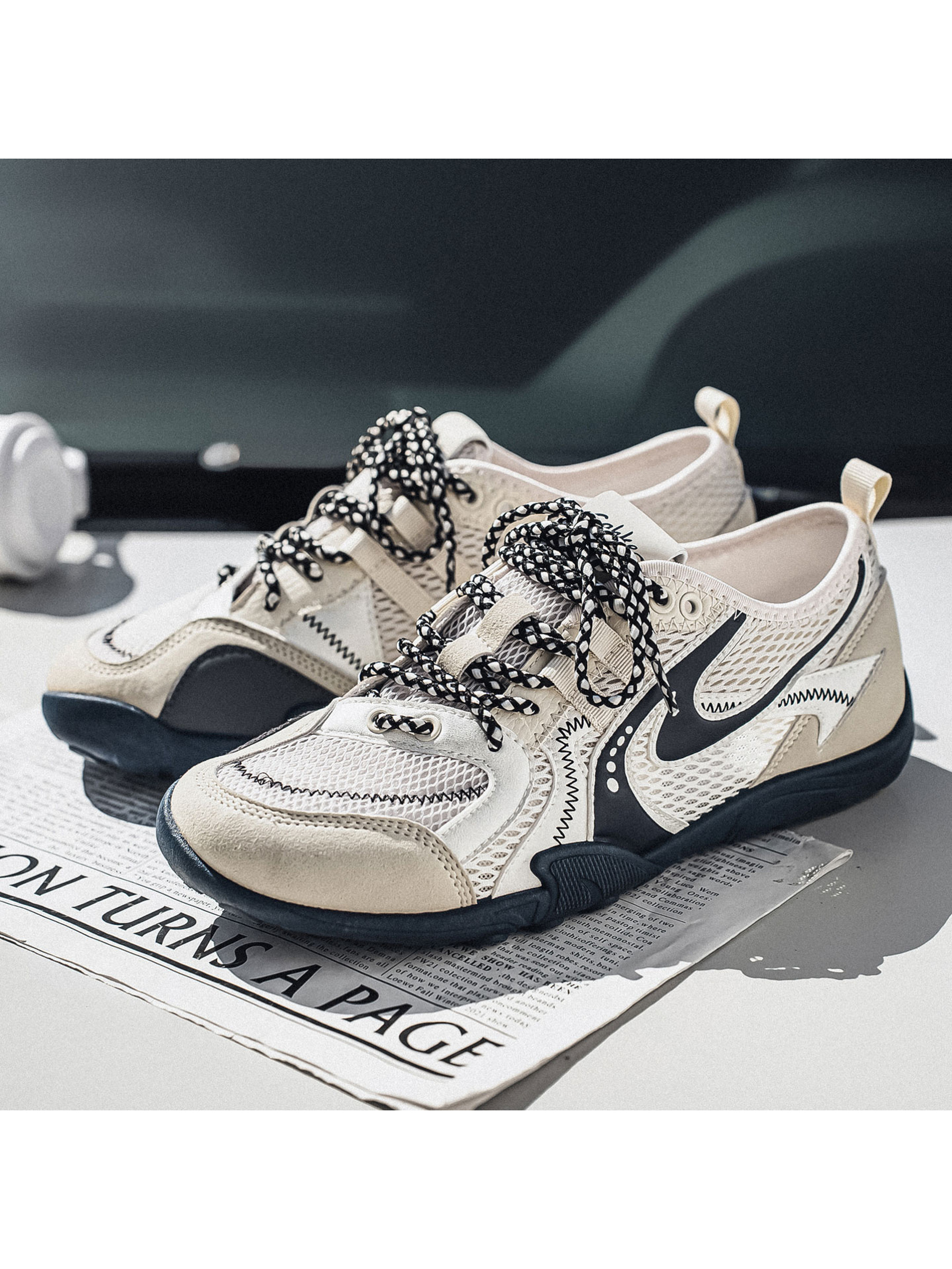 Breathable Lace-Up Sneakers