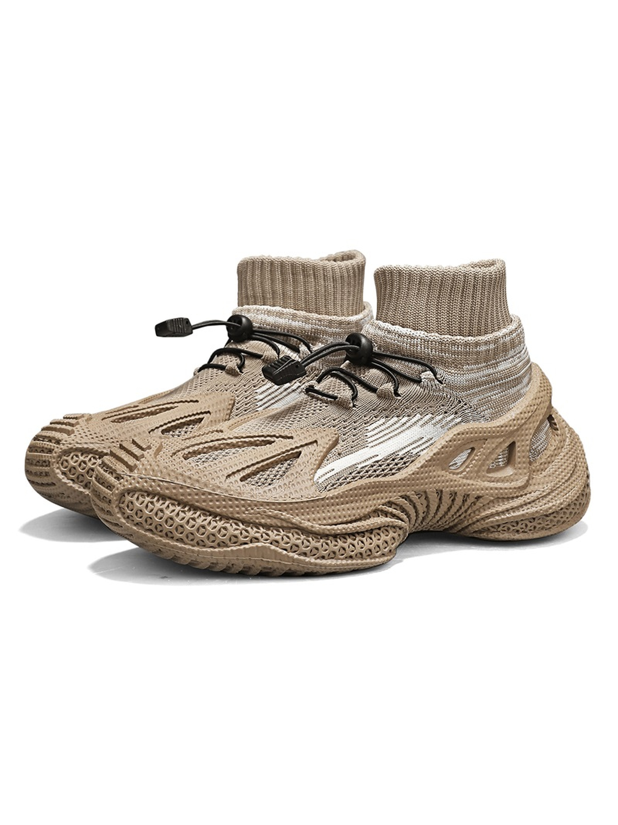 Khaki Men Plain Sports Sneakers