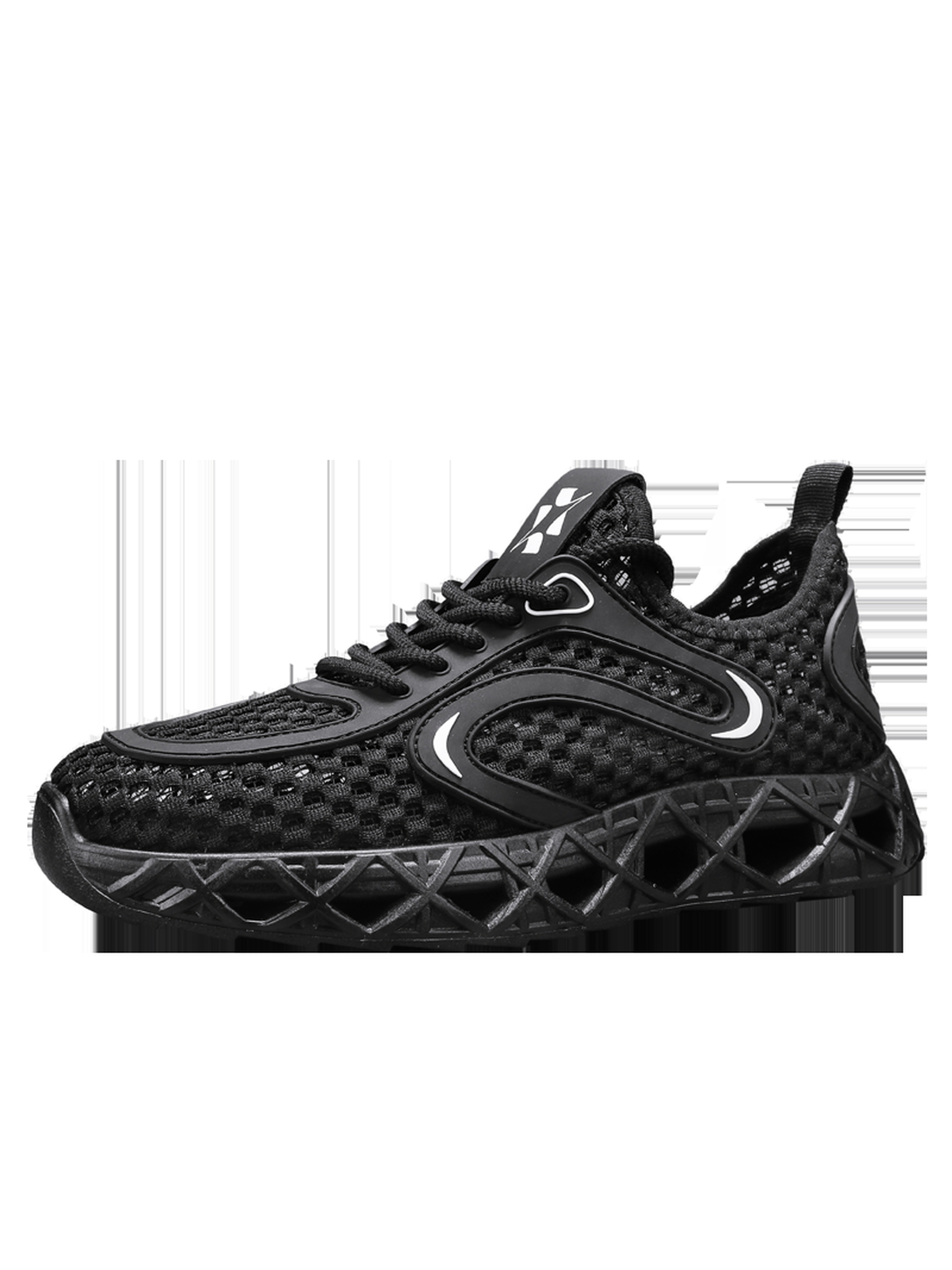 Black Lightweight Breathable Sneakers