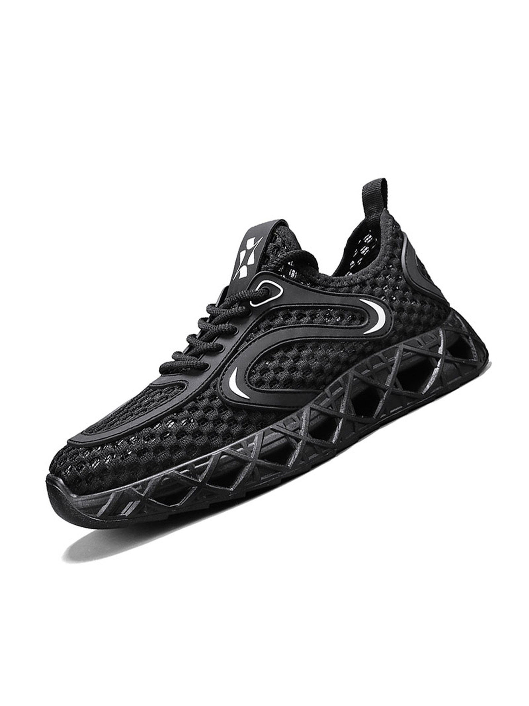 Black Lightweight Breathable Sneakers