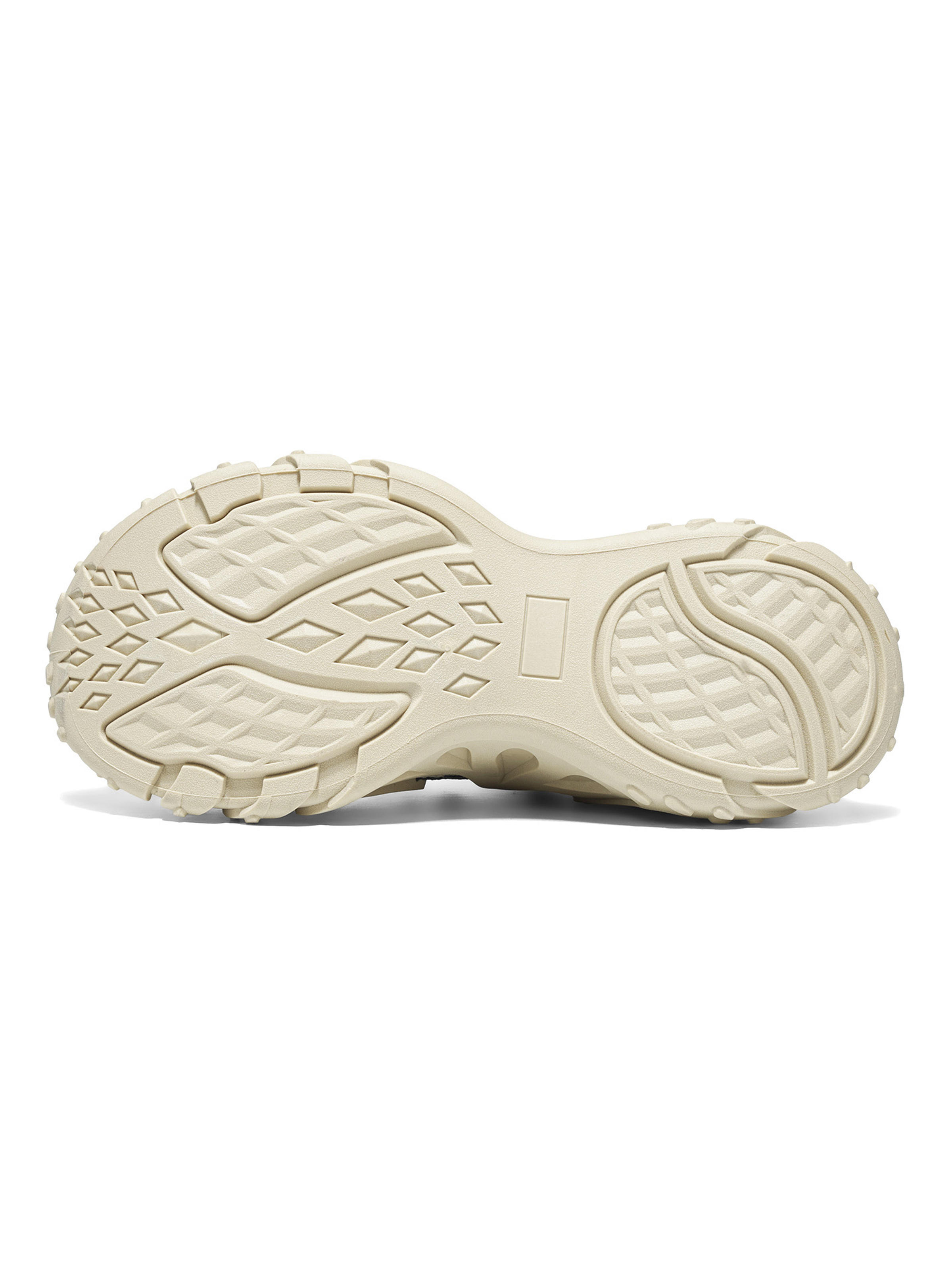 Beige Knit Sports Sneakers