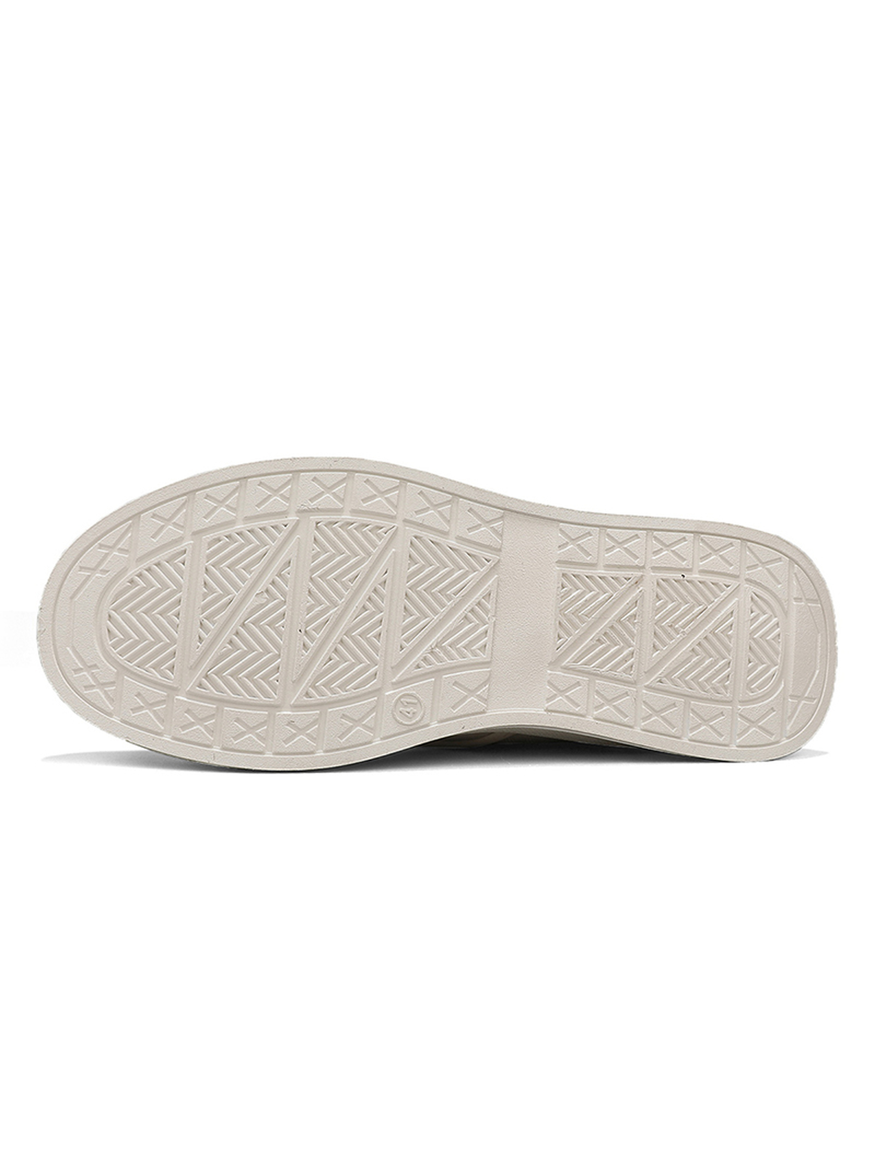 Cream Lace Up Casual Sneakers