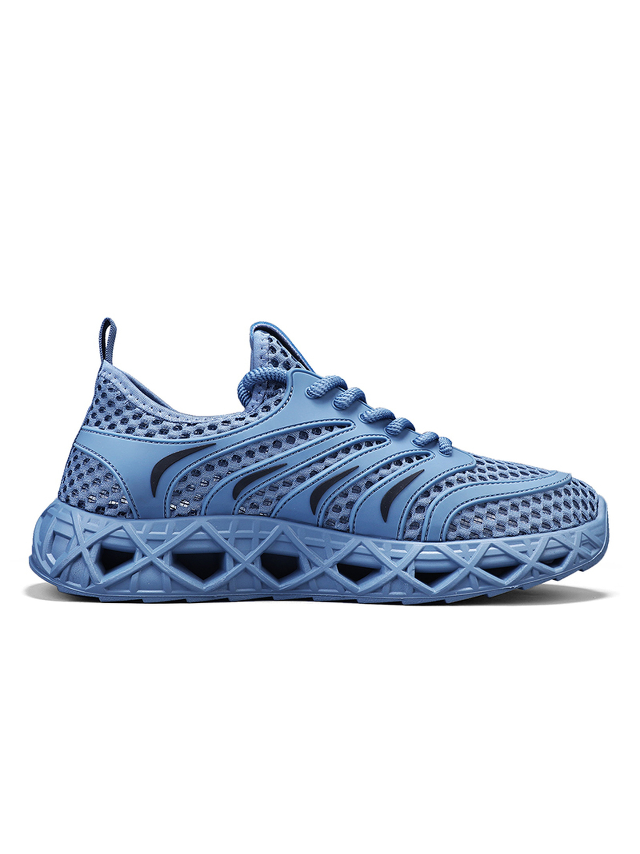 Breathable Mesh Lace Up Sneakers