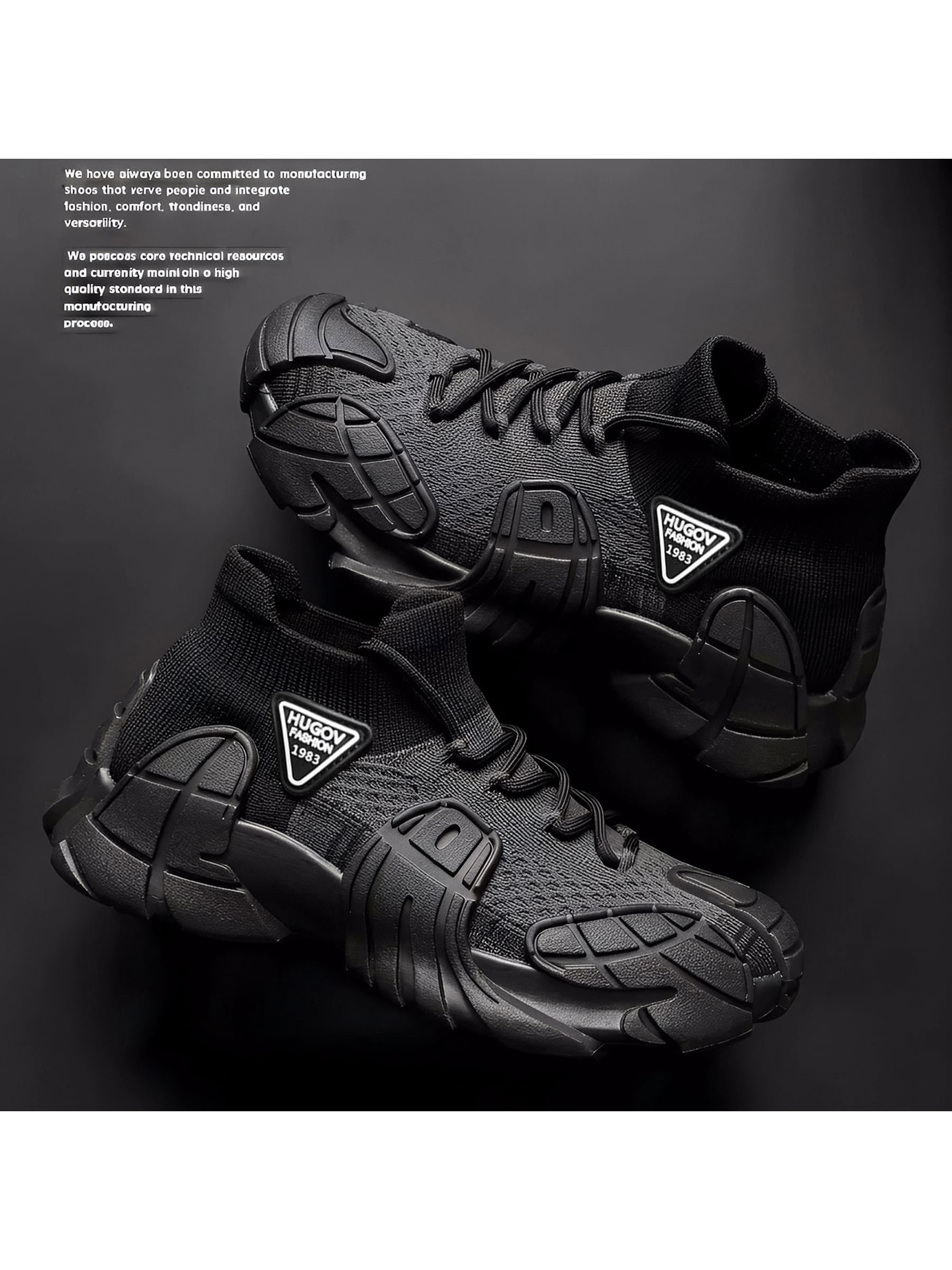 Black Lightweight Knit Lace Detail Sneakers