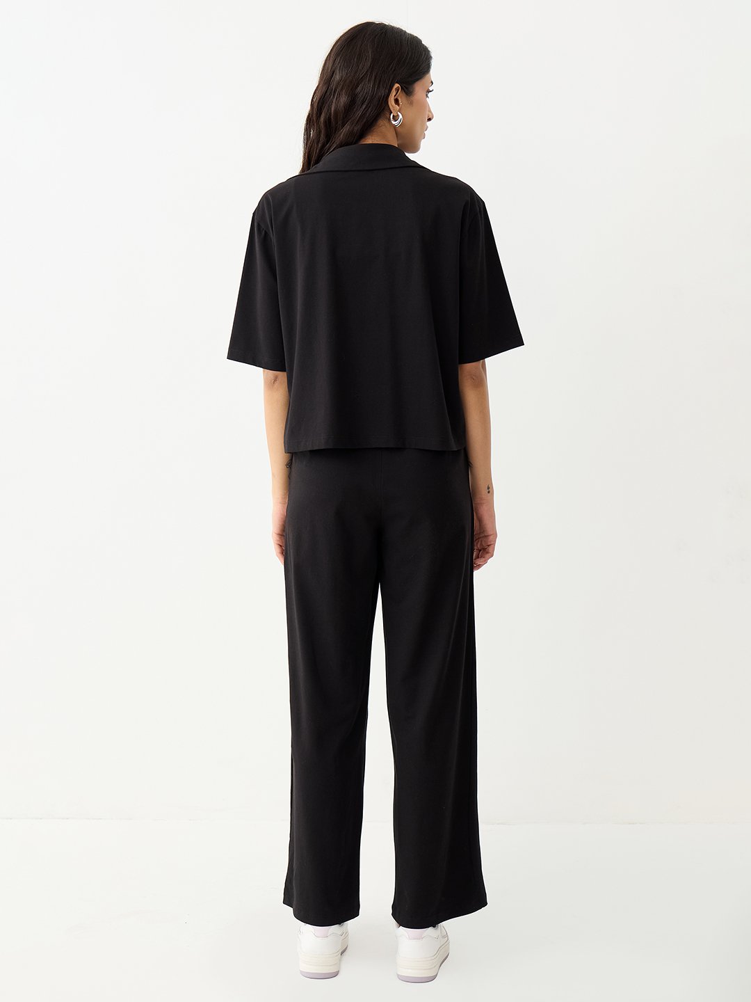 Black Knit Trousers and Top Co-Ord Set