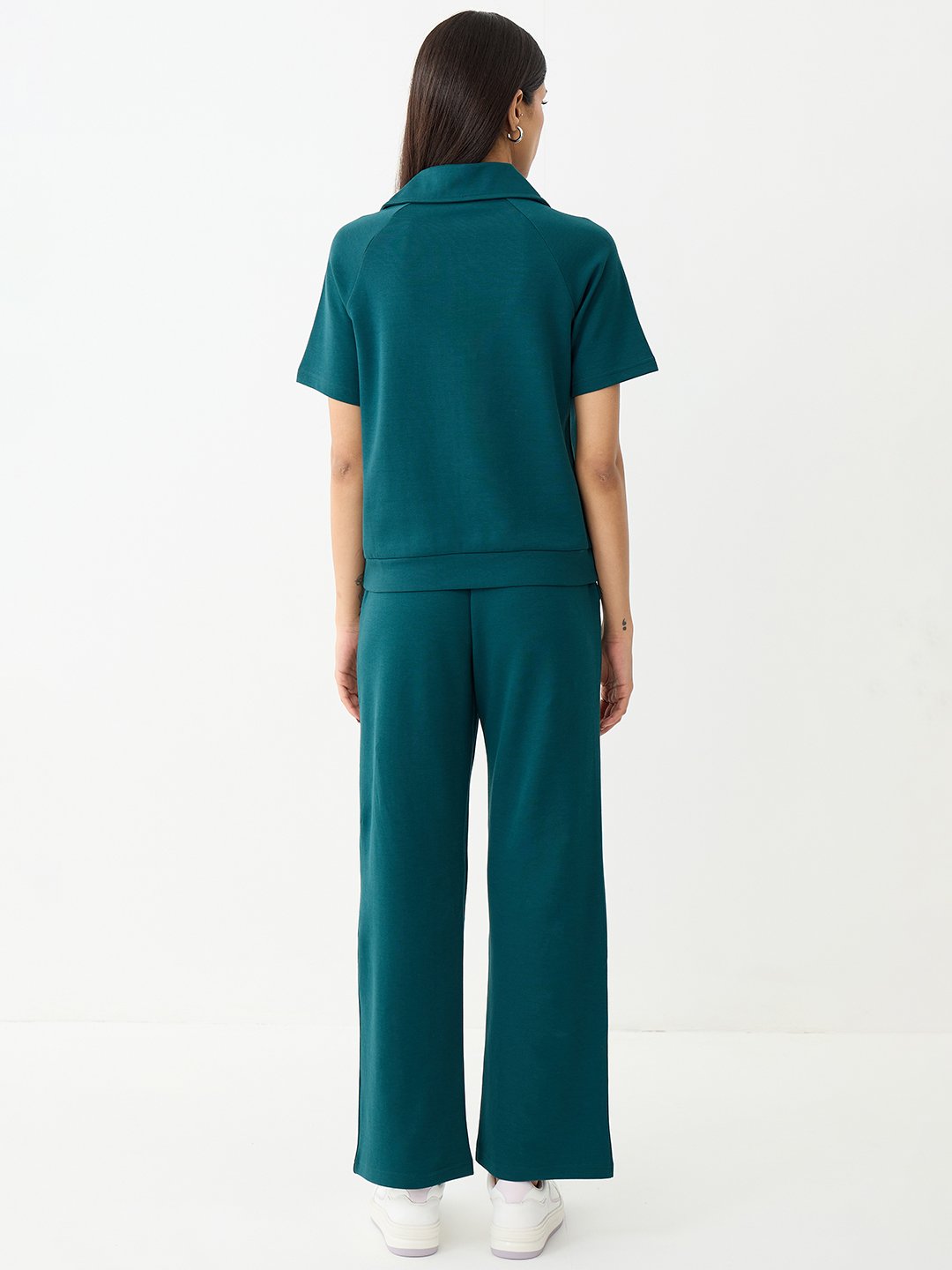 Teal Knit Trousers and Top Co-Ord Set
