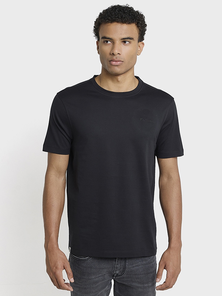 Crew Neck Mercerised Cotton T-Shirt