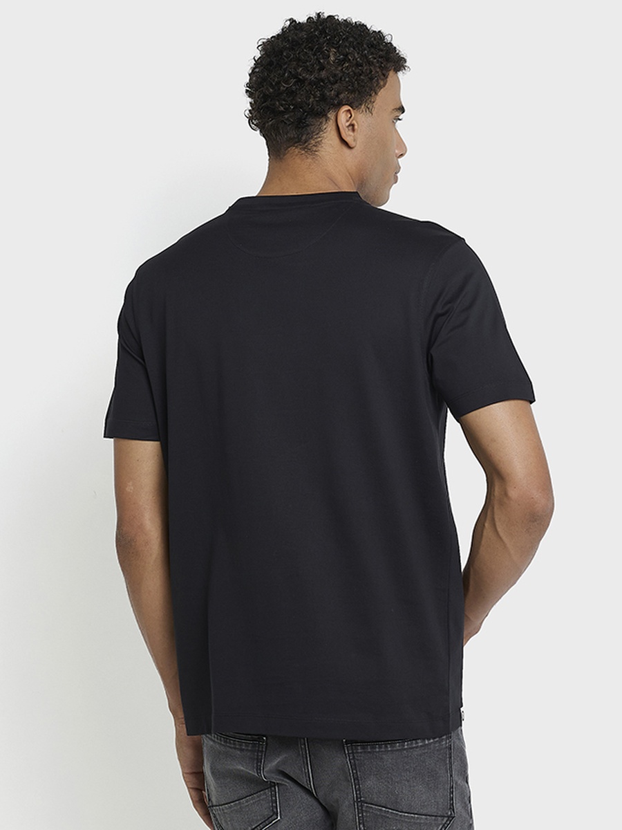 Crew Neck Mercerised Cotton T-Shirt