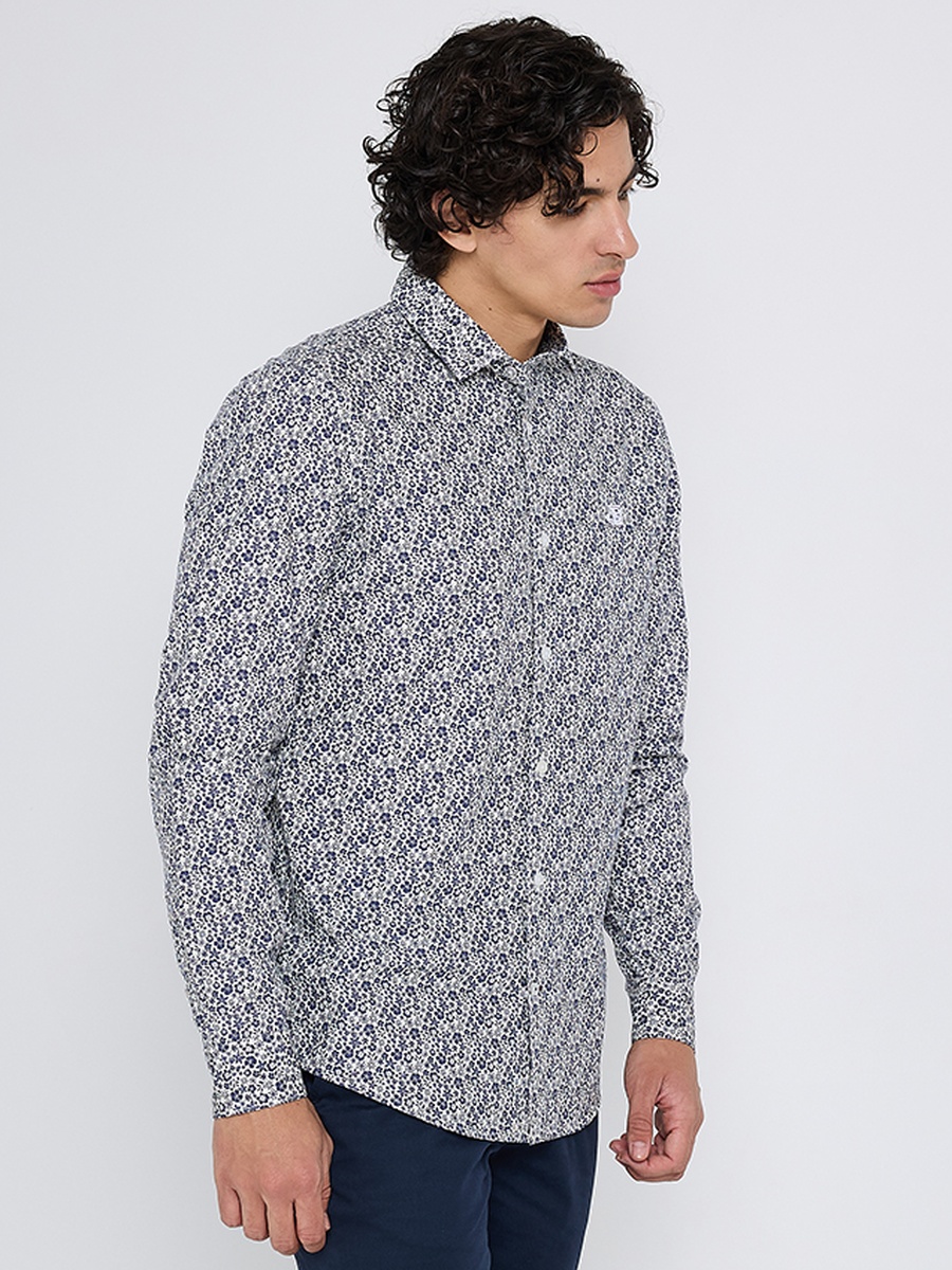 Printed Cotton Long Sleeves Shirt