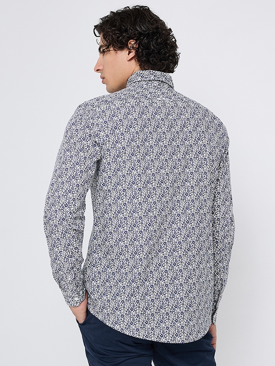 Printed Cotton Long Sleeves Shirt