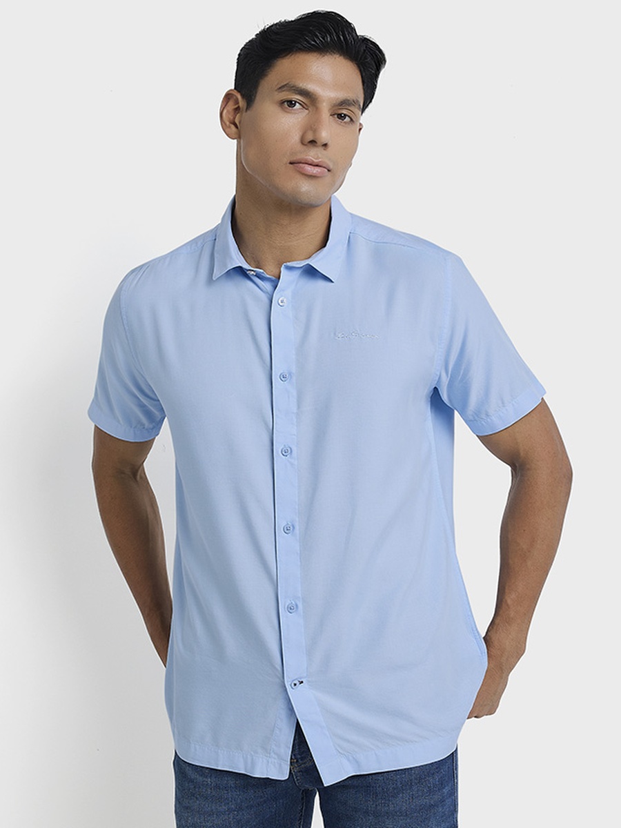 Solid Short Sleeves Shirt