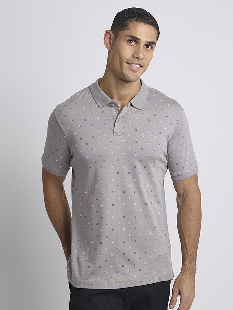 All-Over Print Short Sleeves Polo T-Shirt