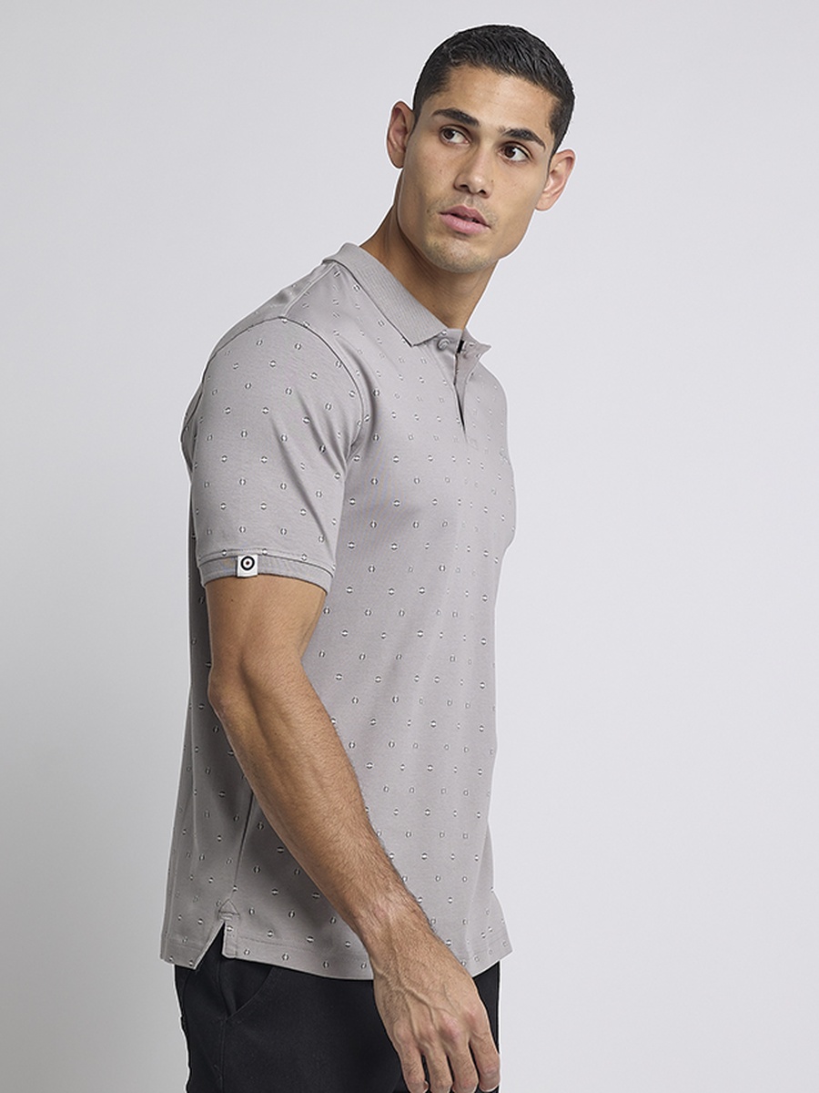 All-Over Print Short Sleeves Polo T-Shirt