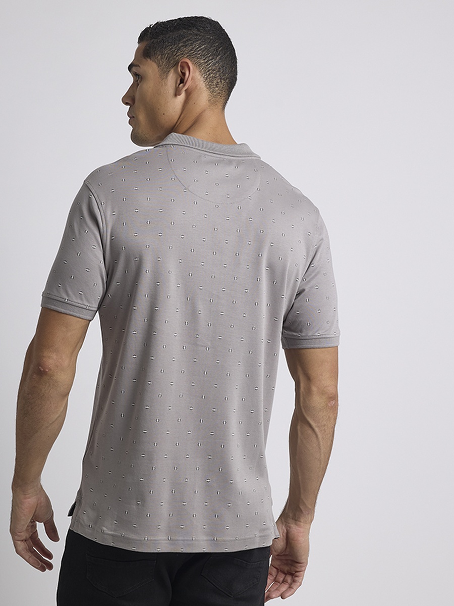 All-Over Print Short Sleeves Polo T-Shirt