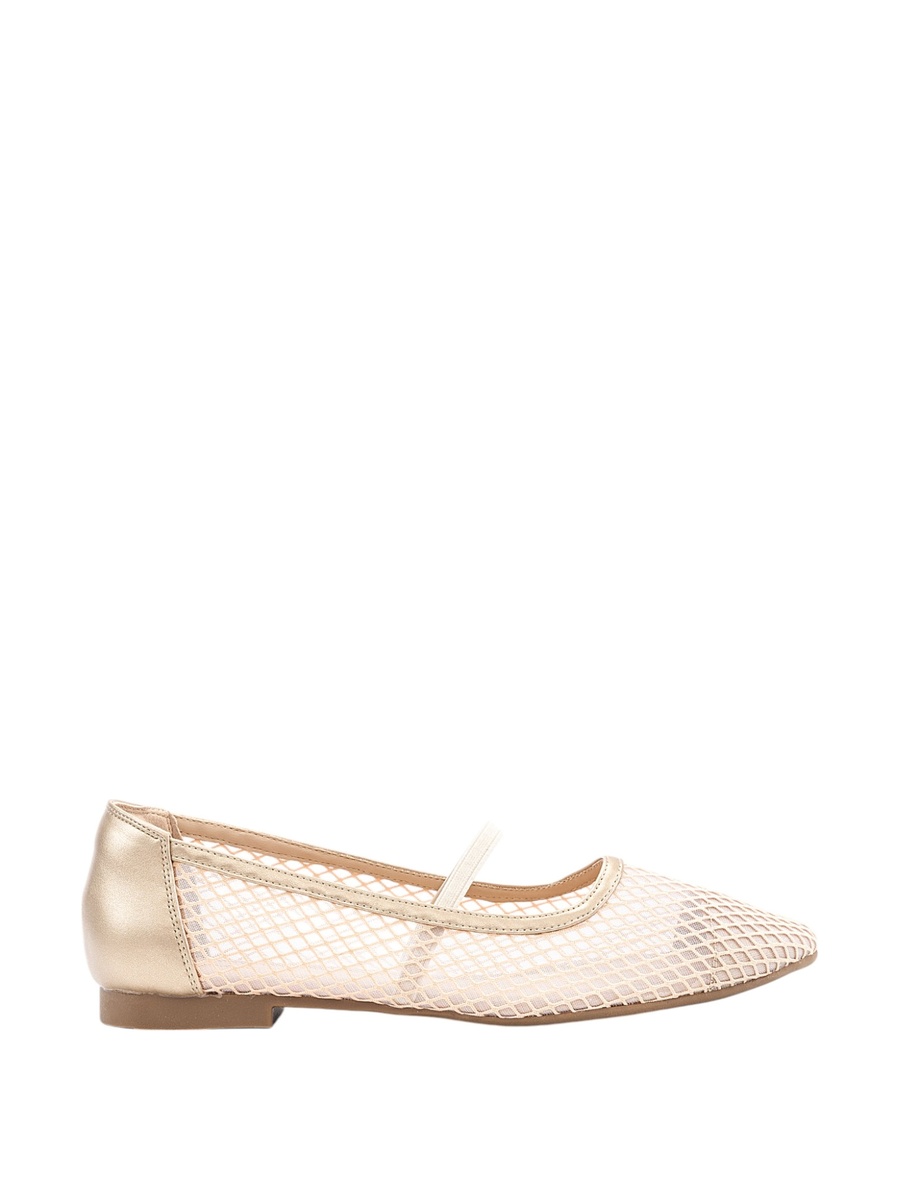 Mesh Upper Strap Ballerinas