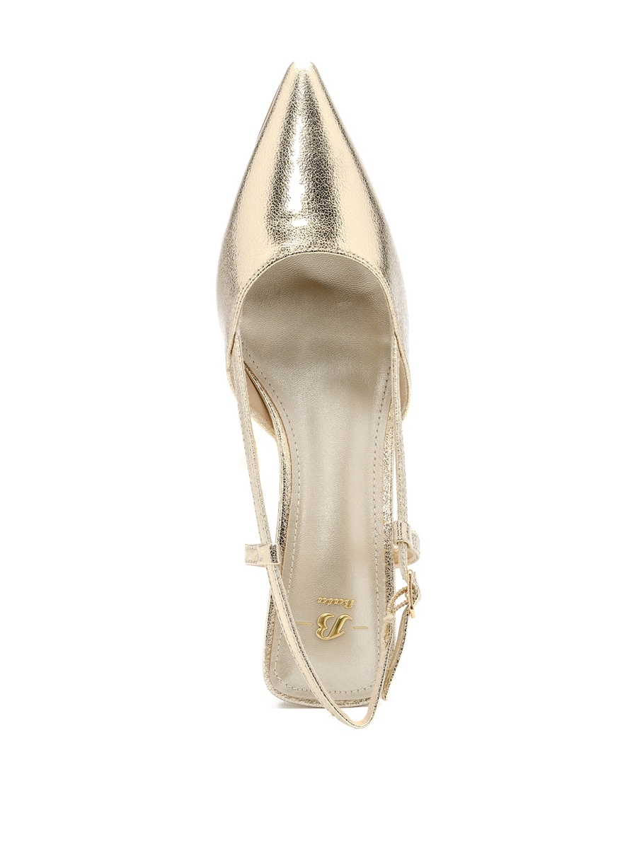 Pointed Slingback Mid-Heel Shoes