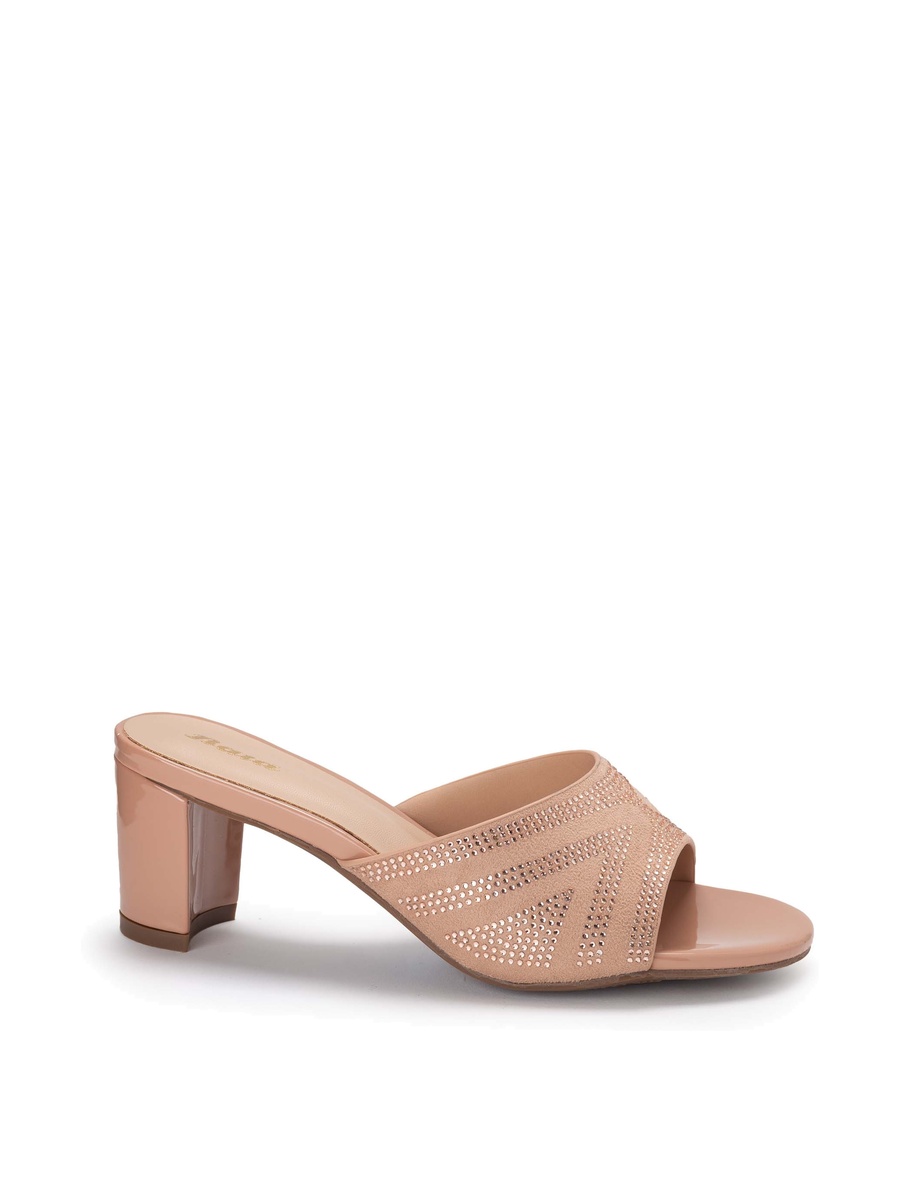 Embellished Block Heel Sandals